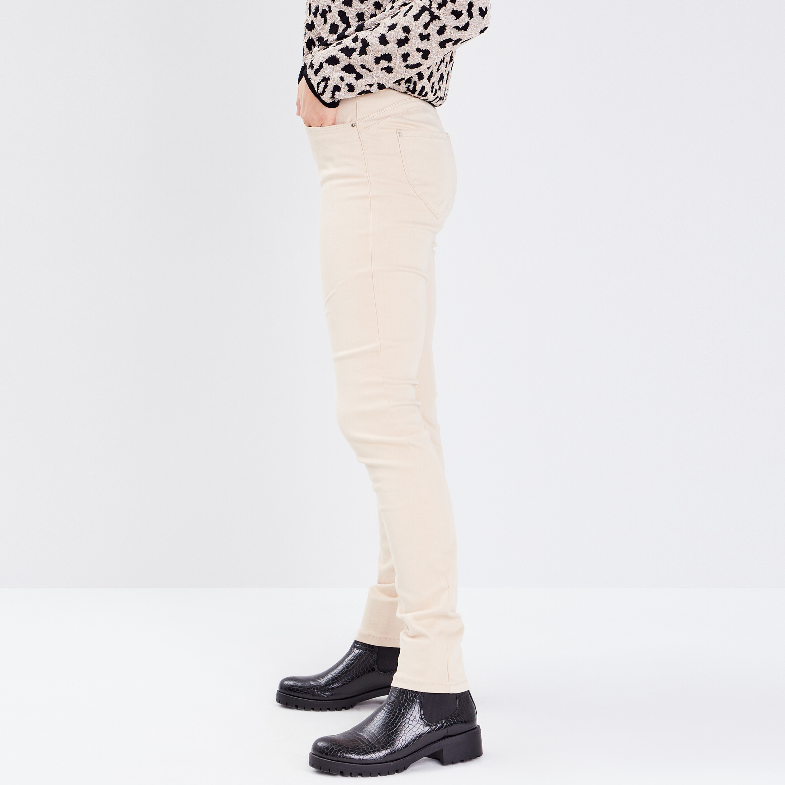 Jean ecru top femme