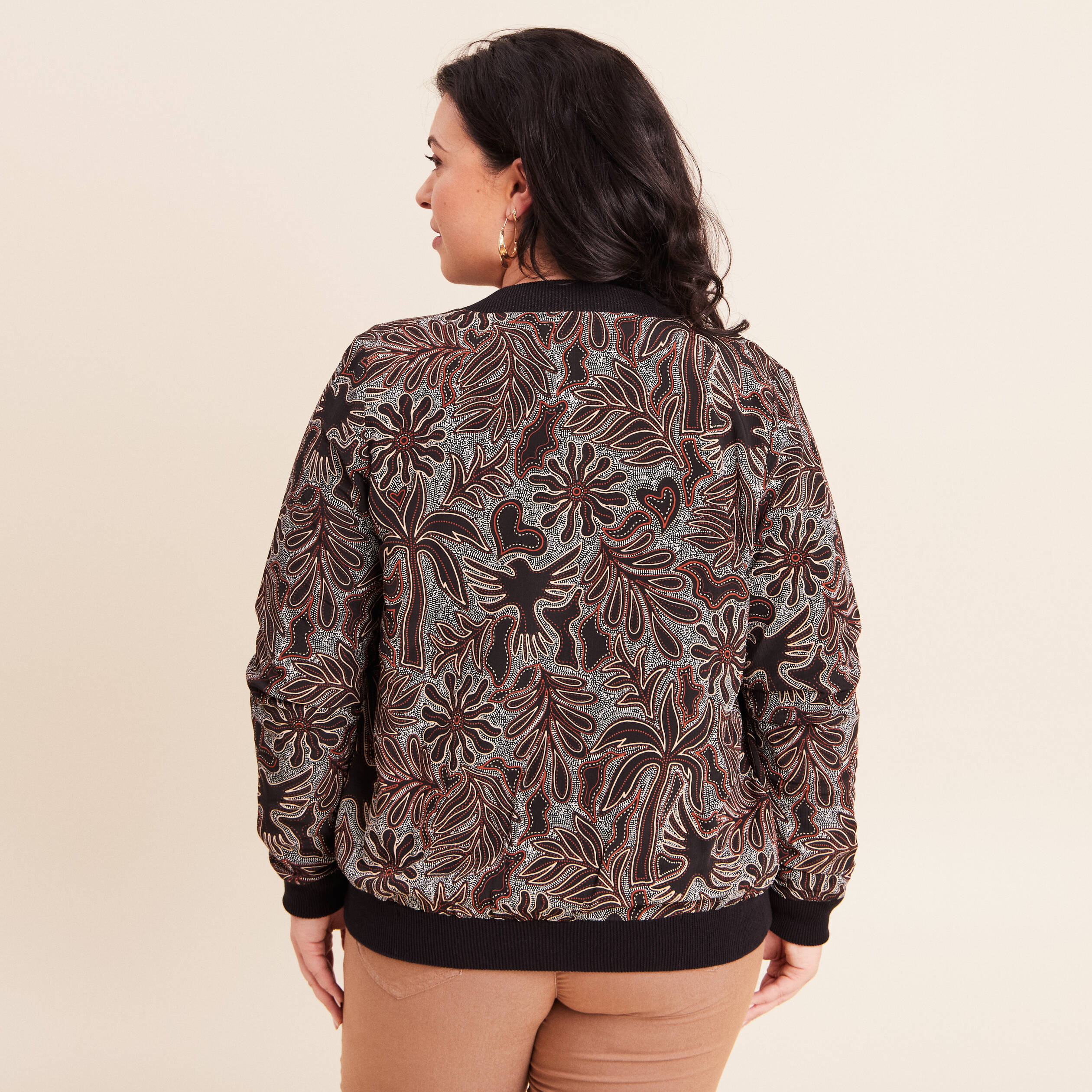 Gilet r&eacute;versible esprit bomber noir femme