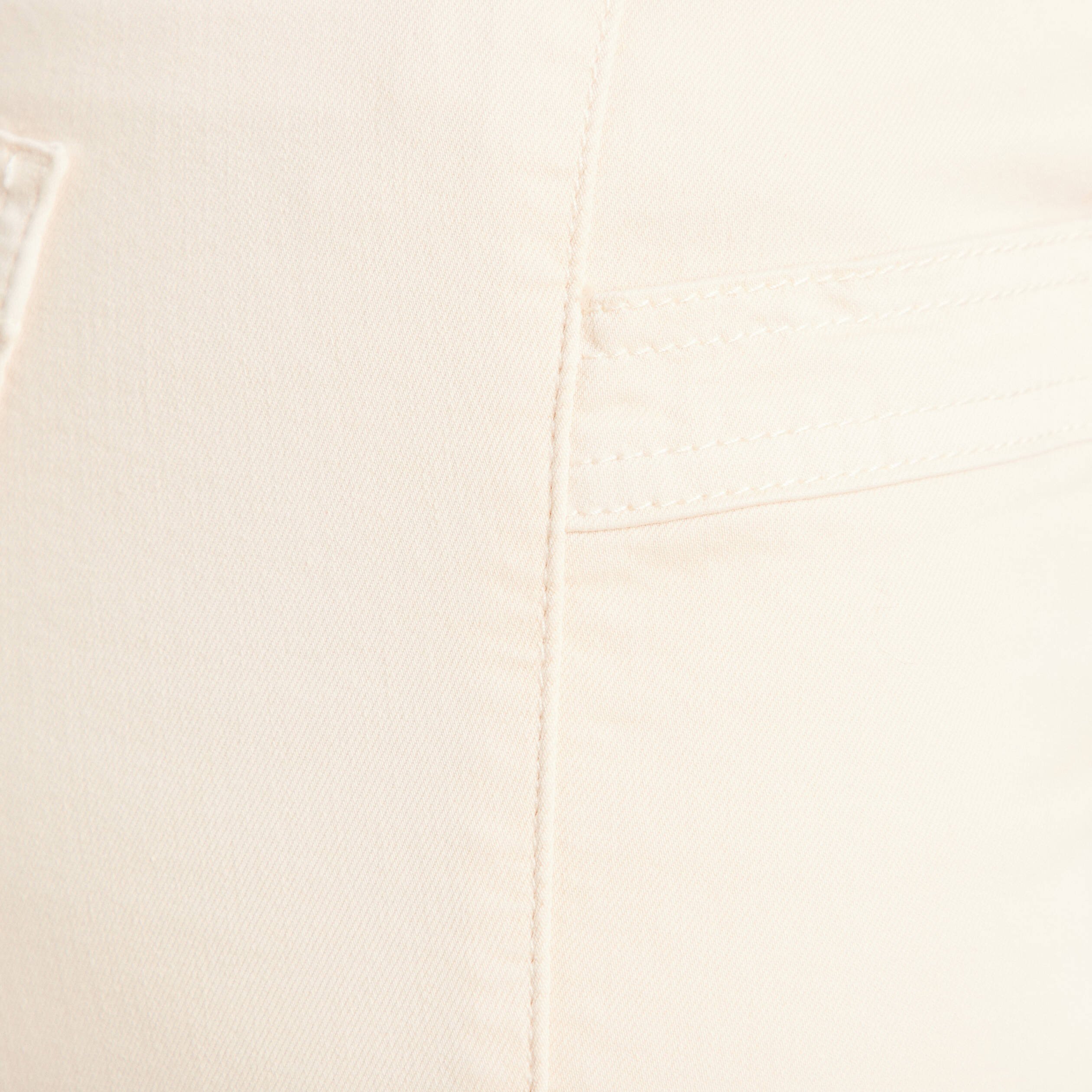 pantalon coupe droite a coulisse ivoire femme Pantalon coupe droite à coulisse ivoire femme