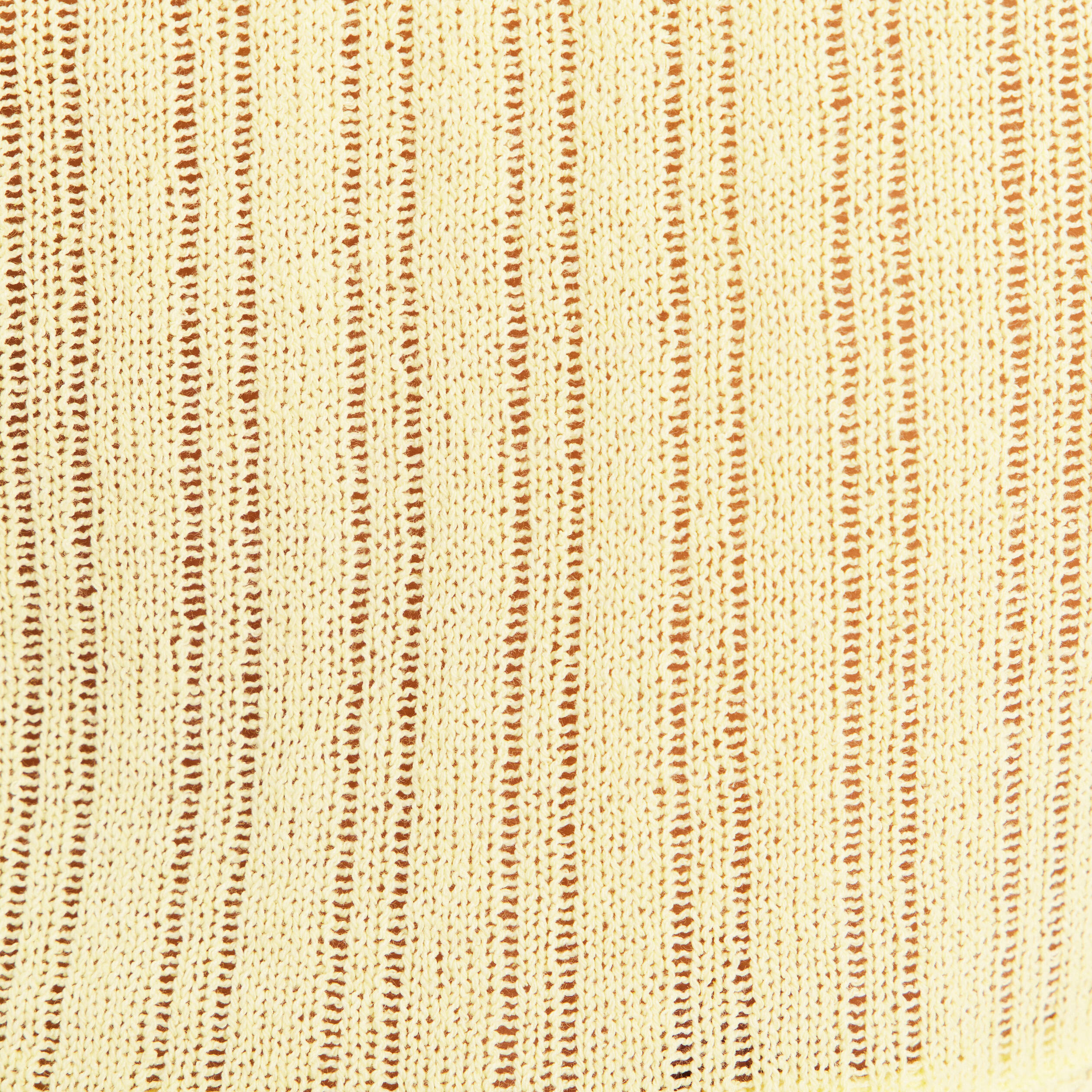 Top sans manches avec dentelle jaune pastel femme