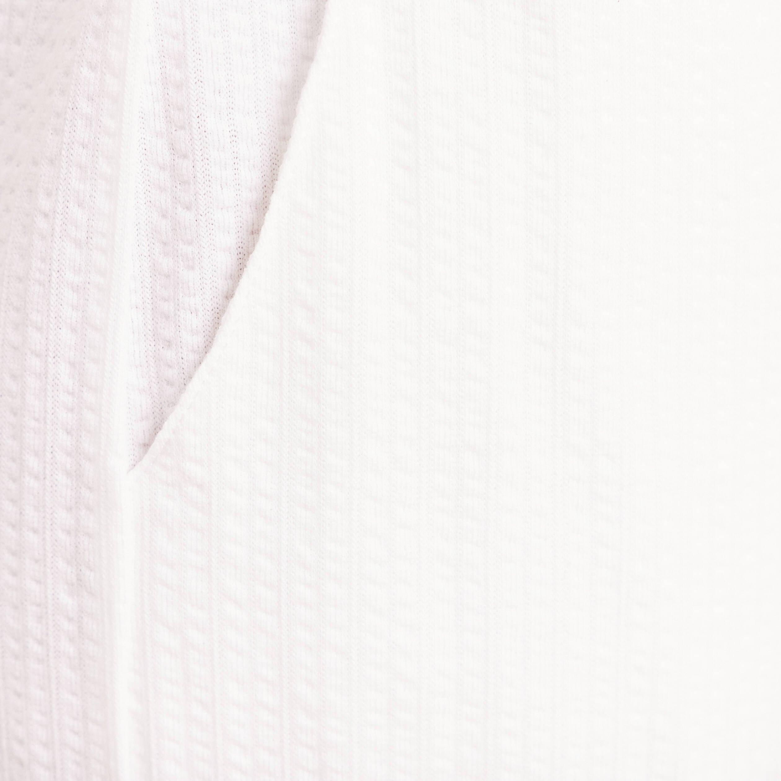 Pantalon large taille haute blanc femme