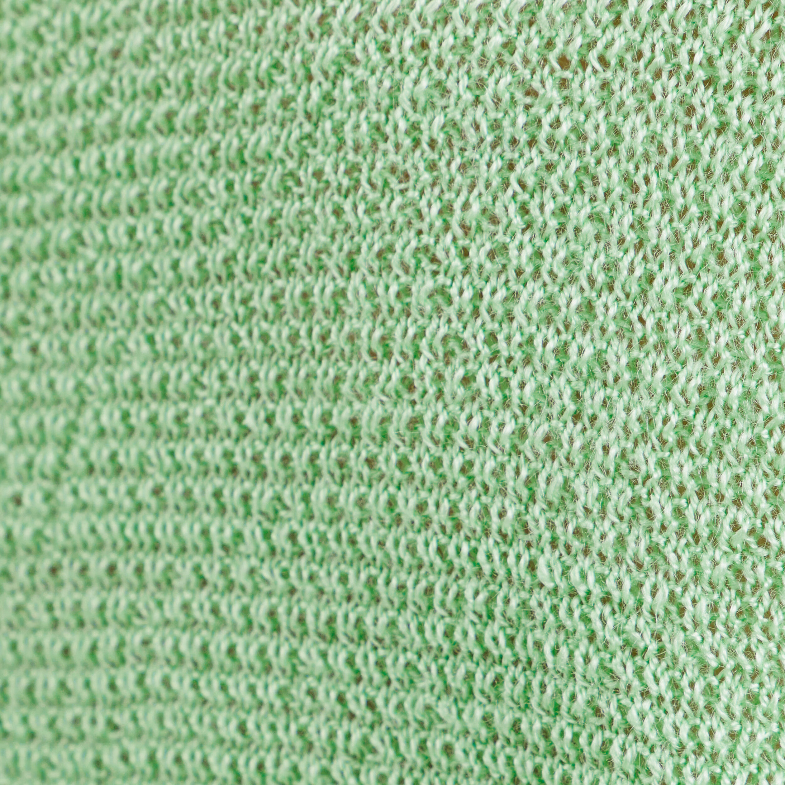 Pull manches longues col en V vert fluo femme
