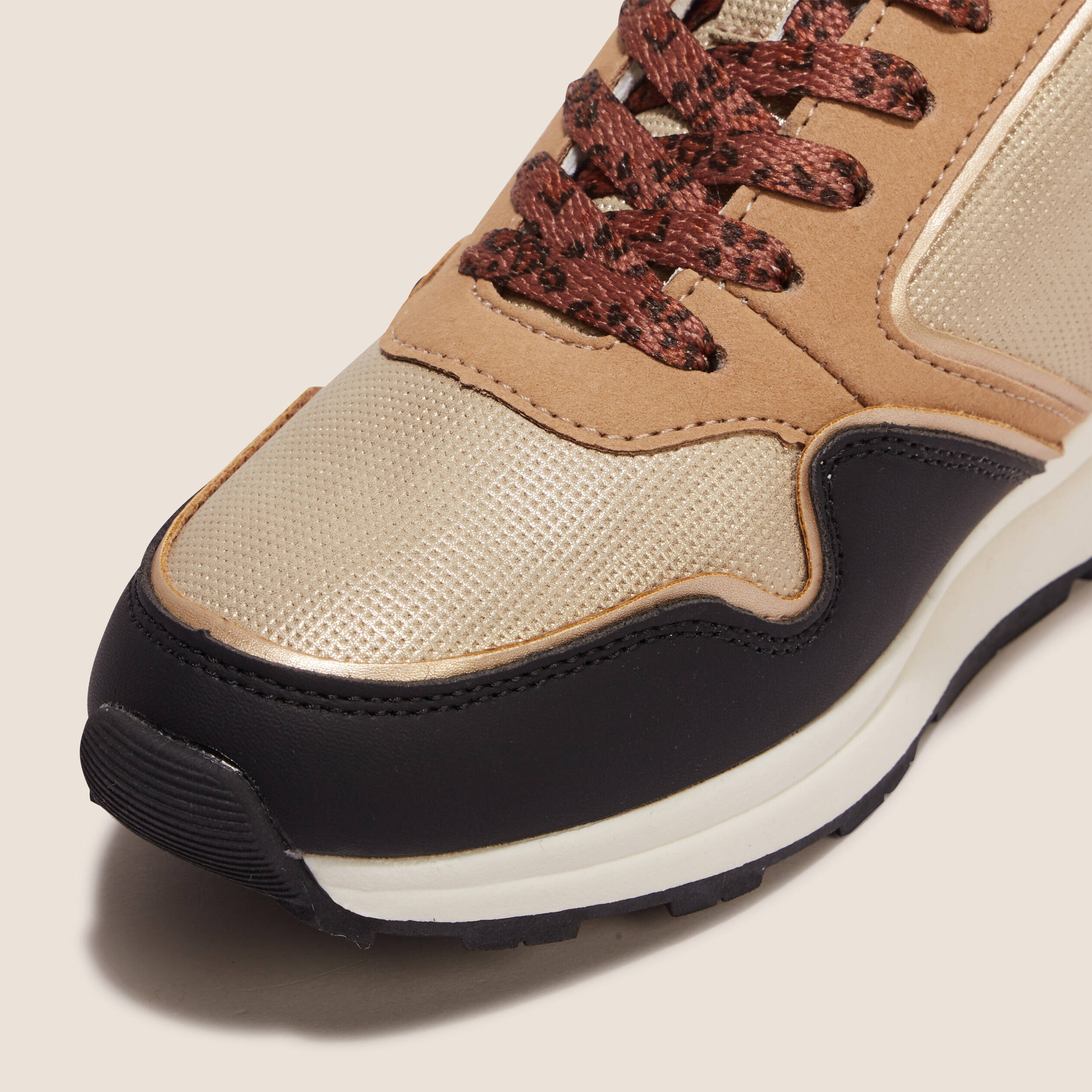 Baskets plates beige femme Bréal