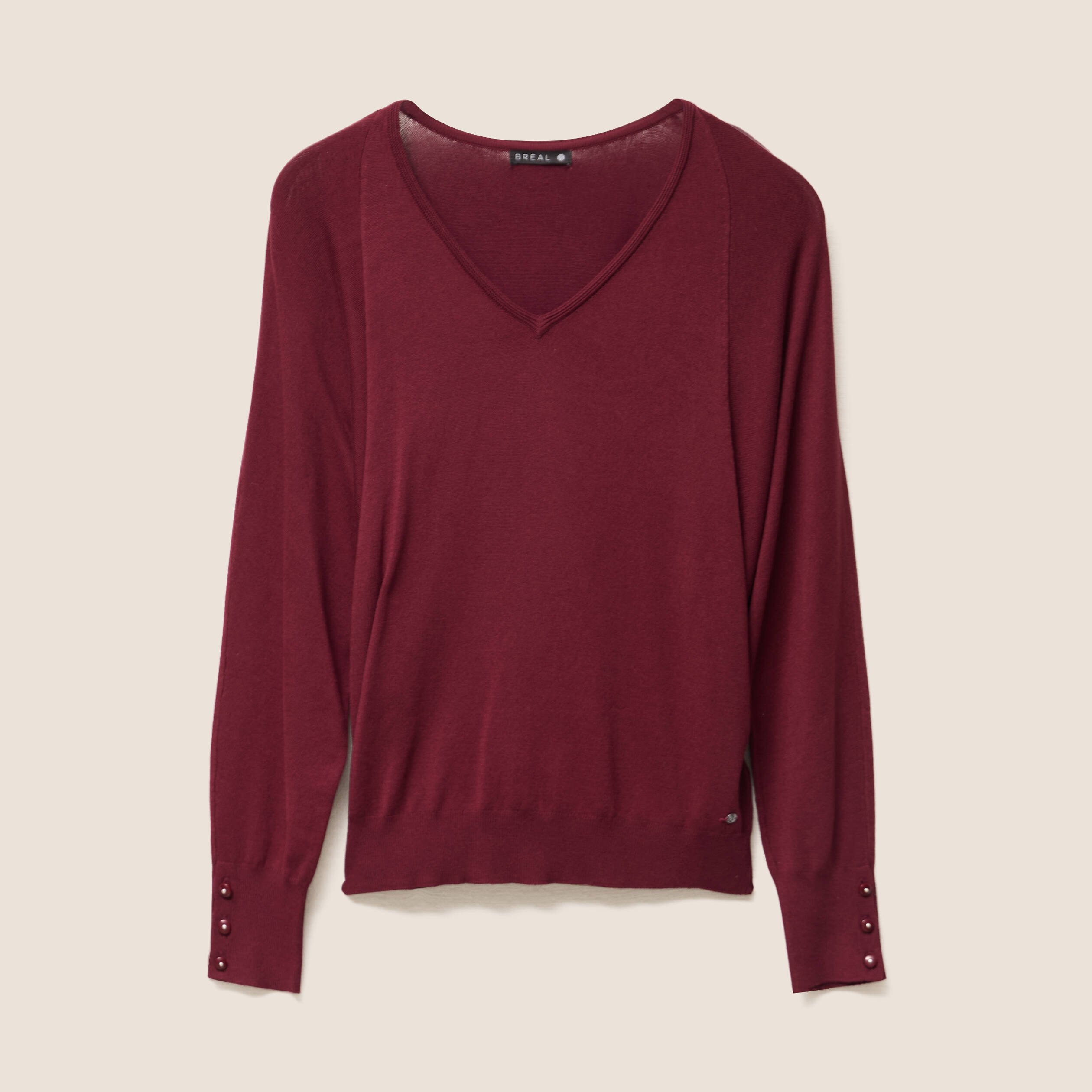 pull manches longues bordeaux femme Pull manches longues bordeaux femme