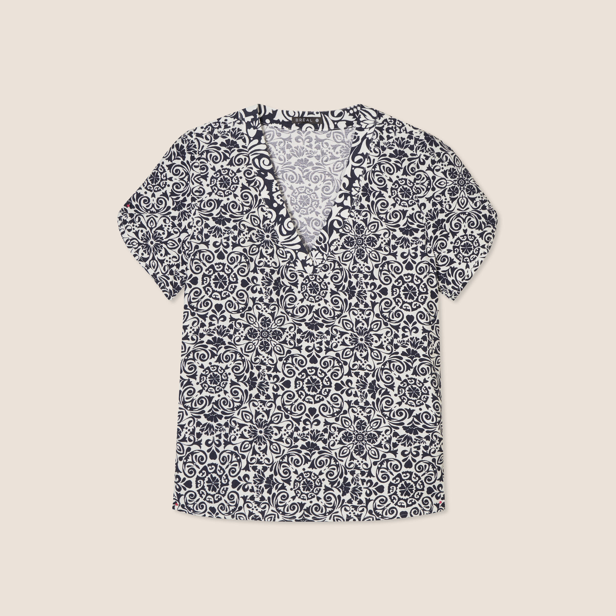 blouse manches courtes bleu marine femme Blouse manches courtes bleu marine femme