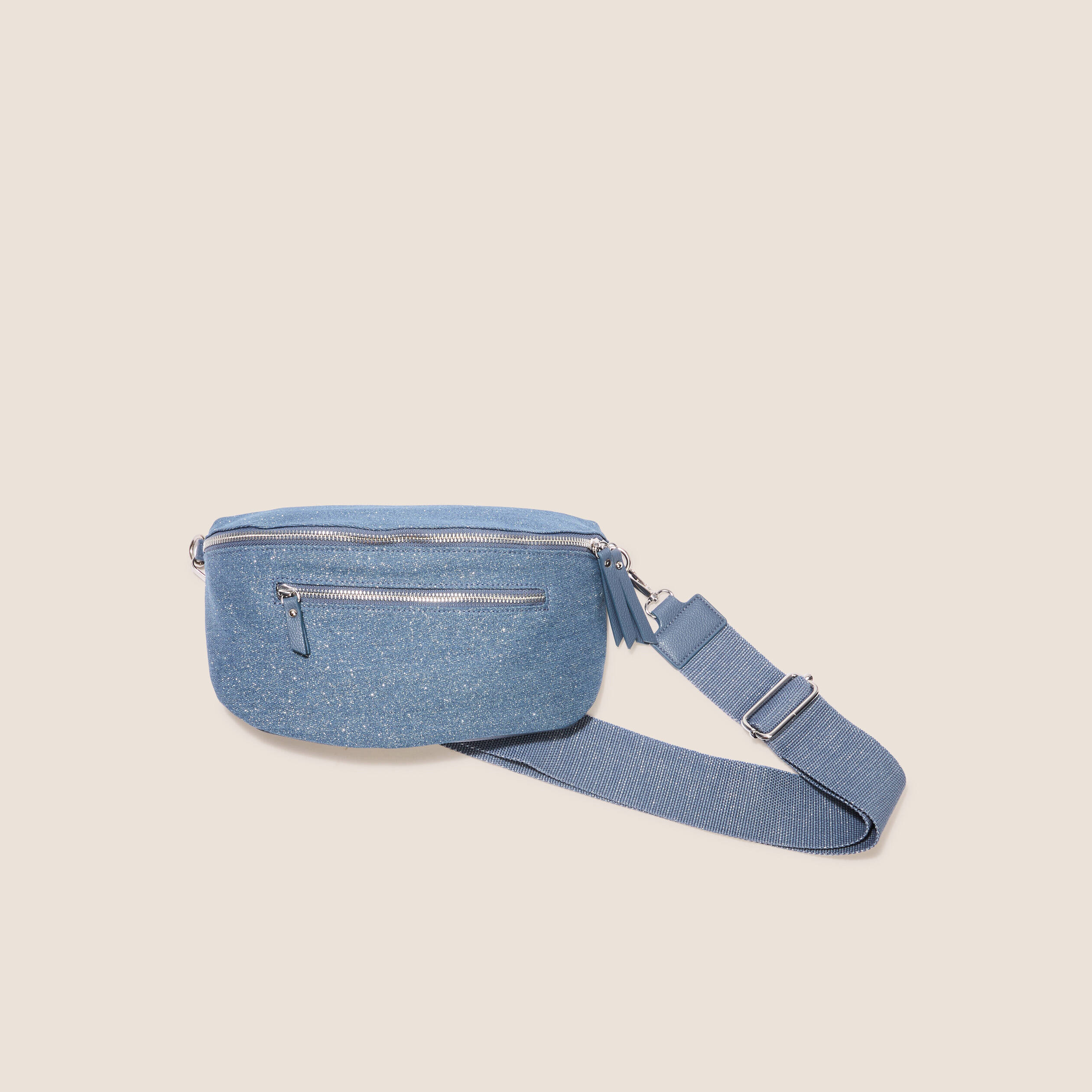 Sac banane en jean denim stone femme