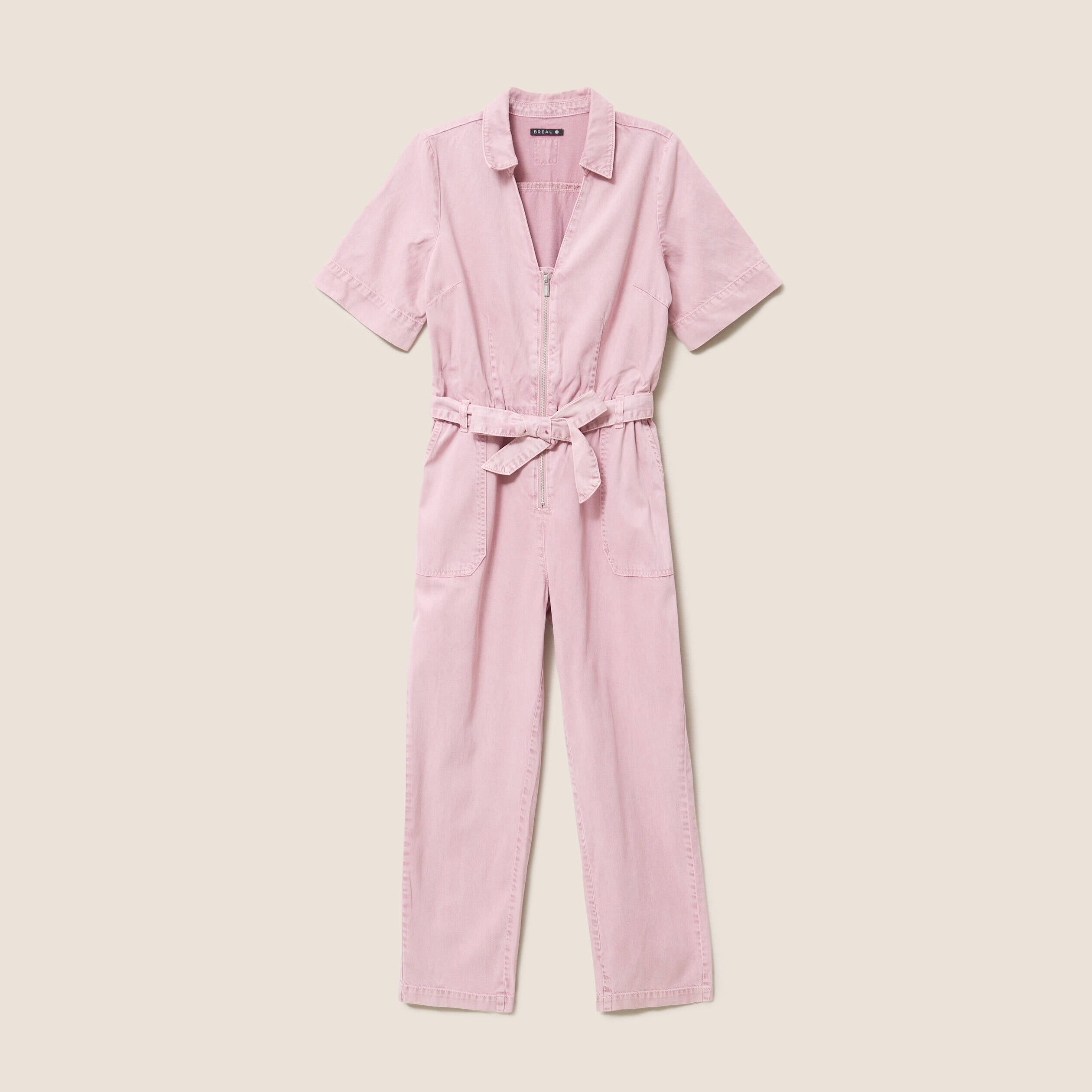 Combinaison fluide rose femme