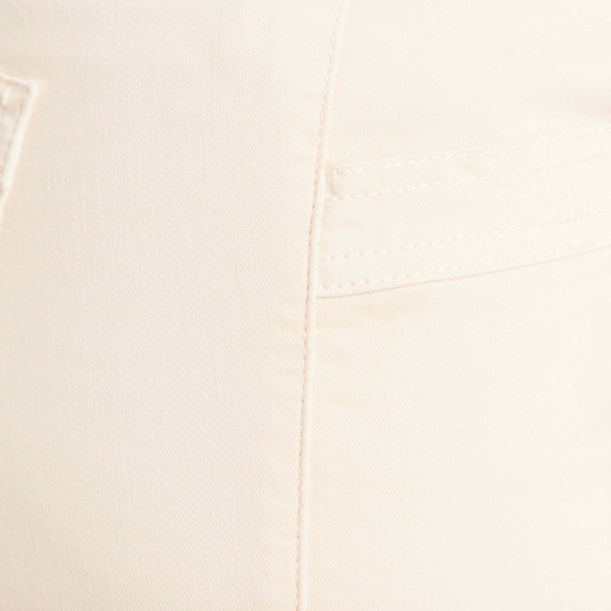 Pantalon coupe mom 7/8&egrave;me ivoire femme