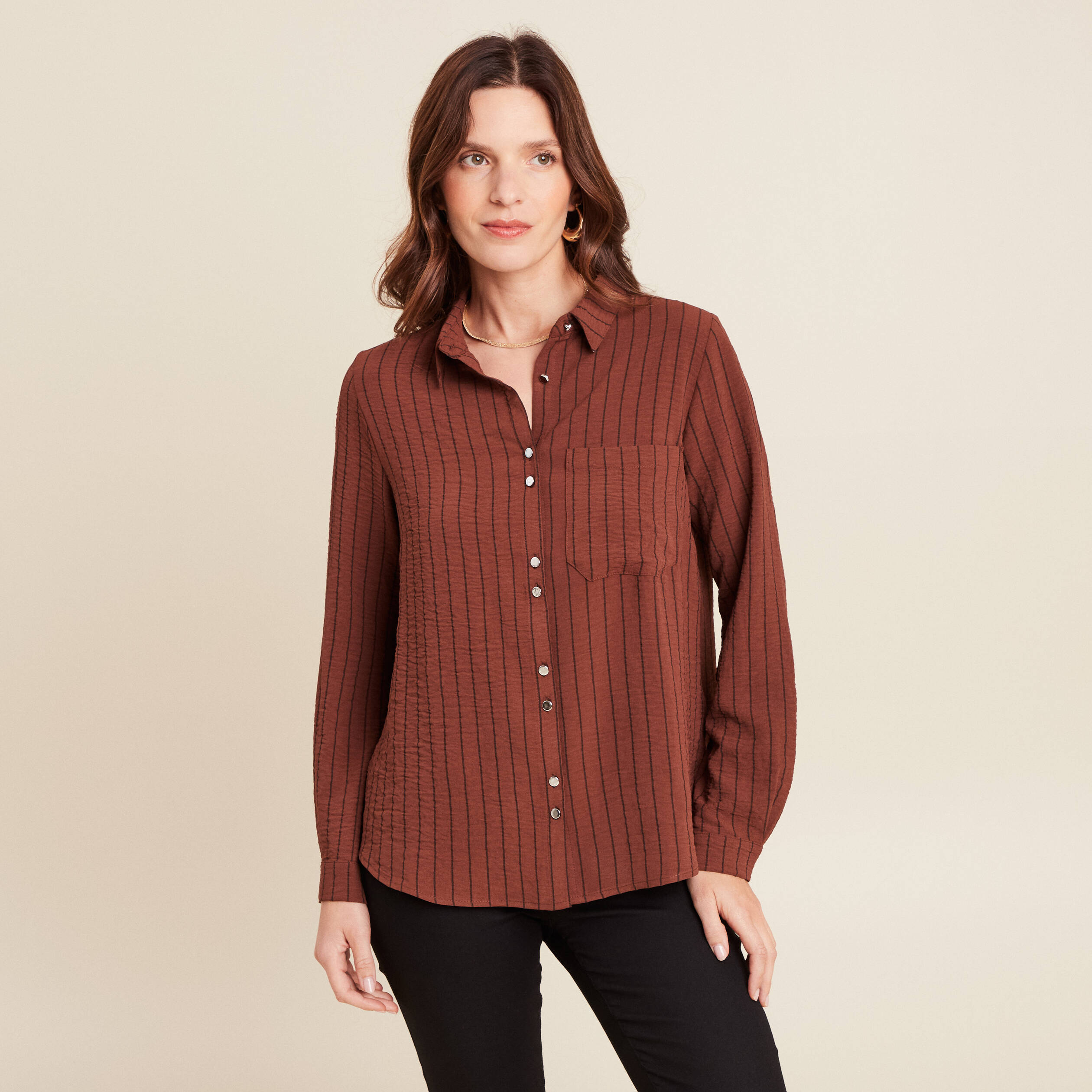 Pull Chemise Bréal Gris Taille 2XL (T5) - Occasion Très Bon état