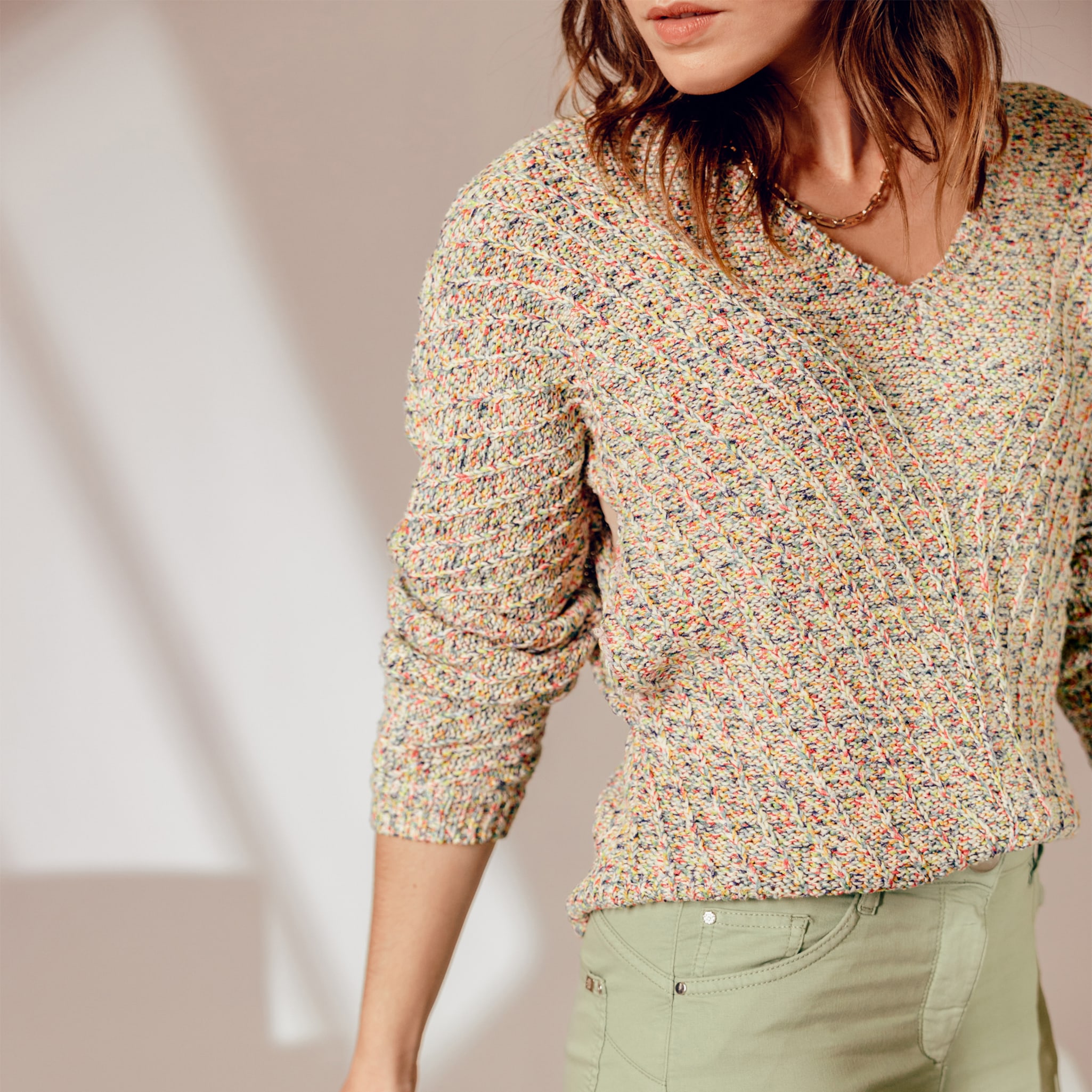Pull multicolore femme deals