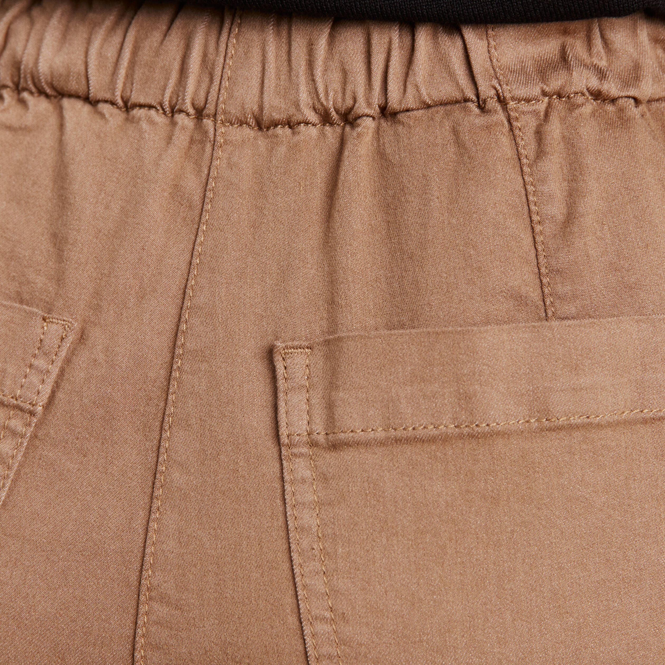 pantalon coupe droite a coulisse taupe femme Pantalon coupe droite à coulisse taupe femme