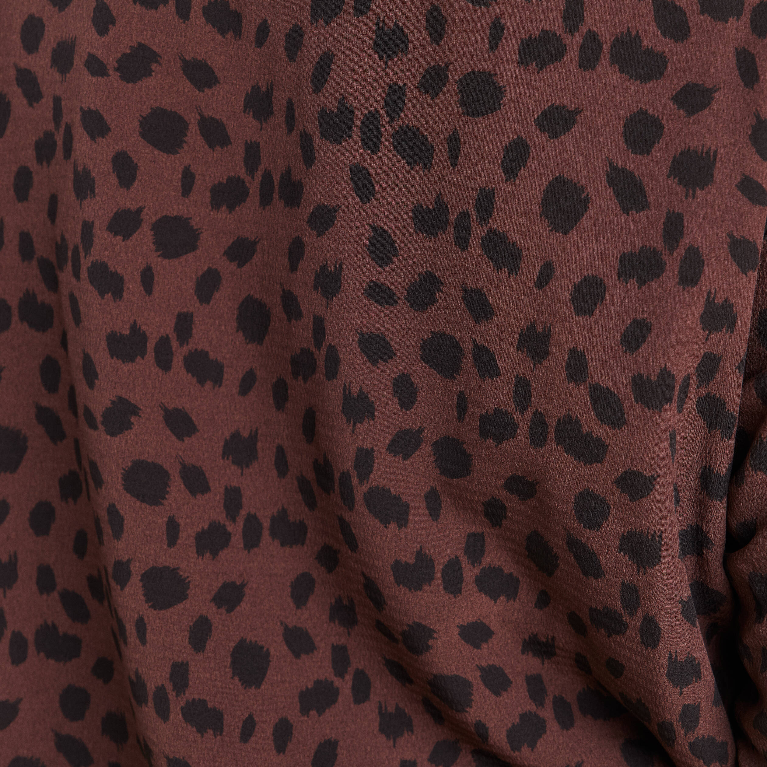 Gilet r&eacute;versible manches longues marron fonc&eacute; femme