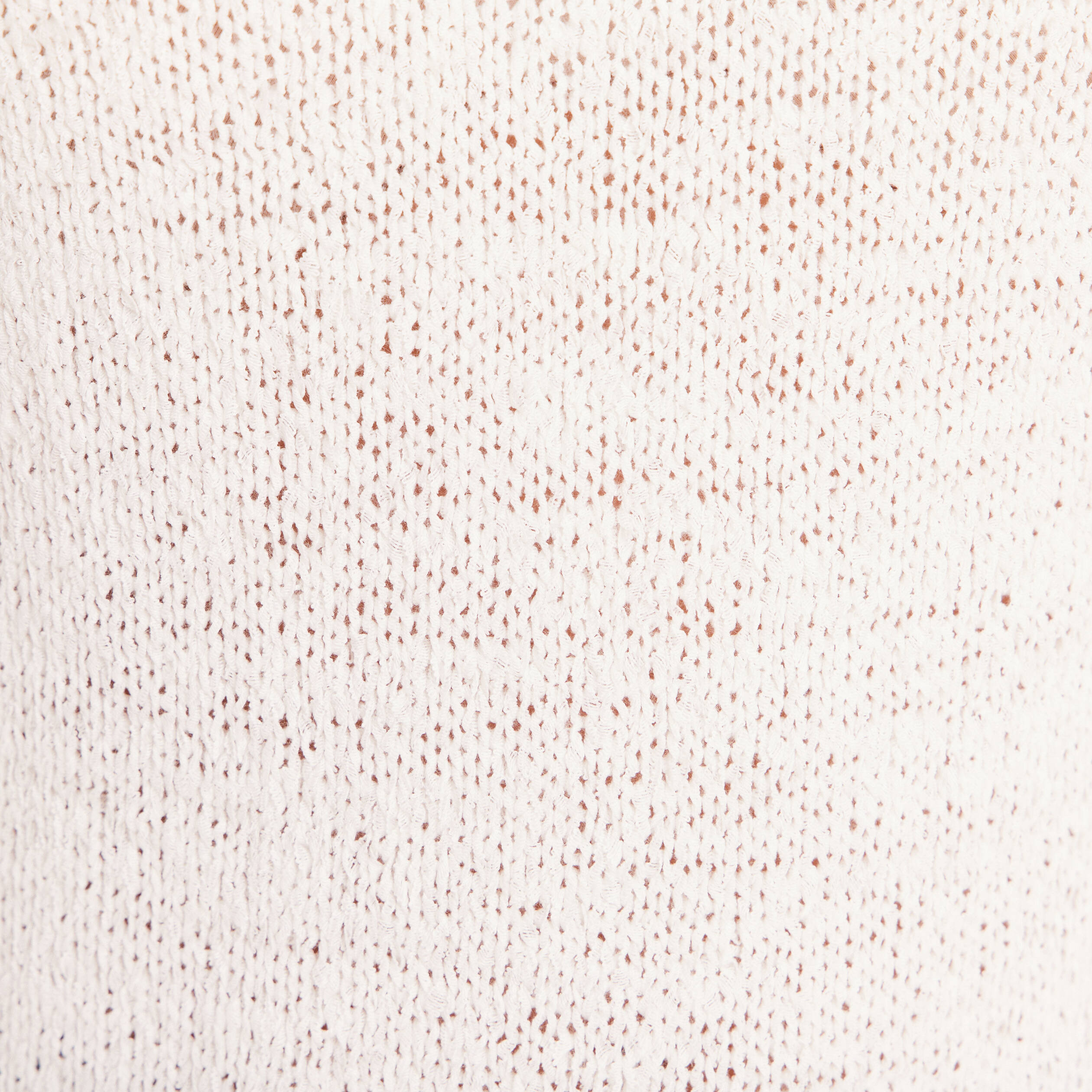 D&eacute;bardeur tricot sans manches blanc femme