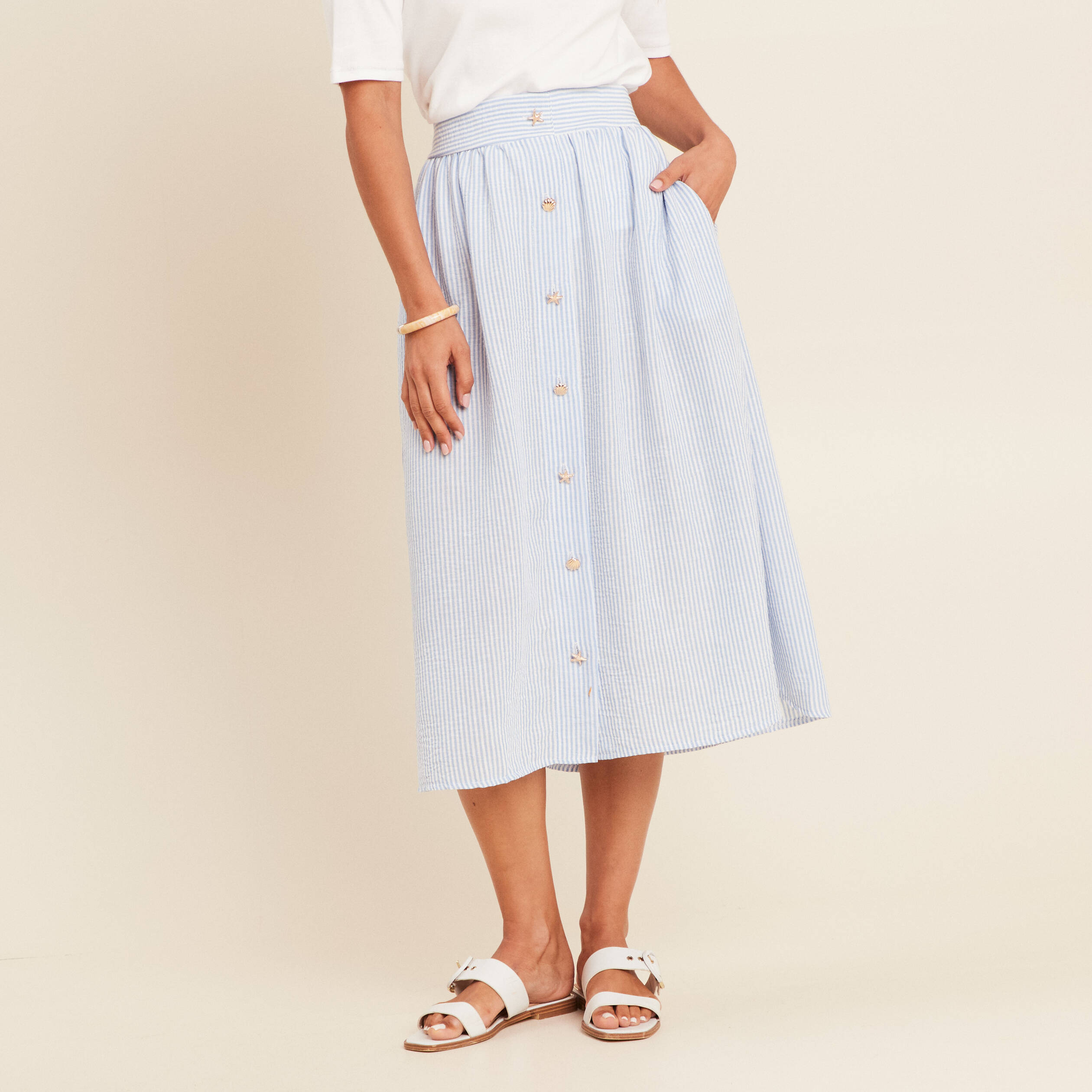 jupe bleu femme Jupe bleu femme