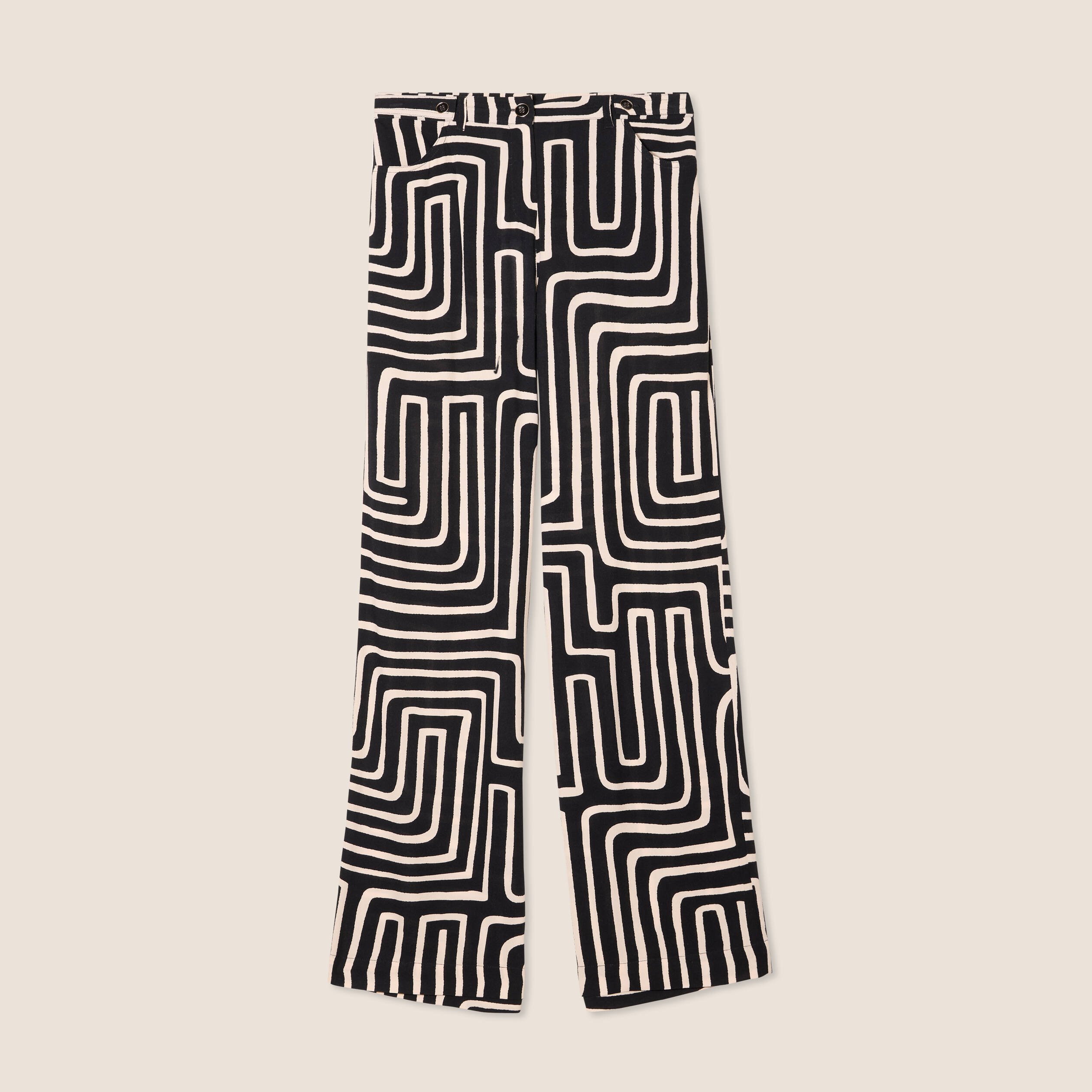 pantalon large taille haute noir femme Pantalon large taille haute noir femme