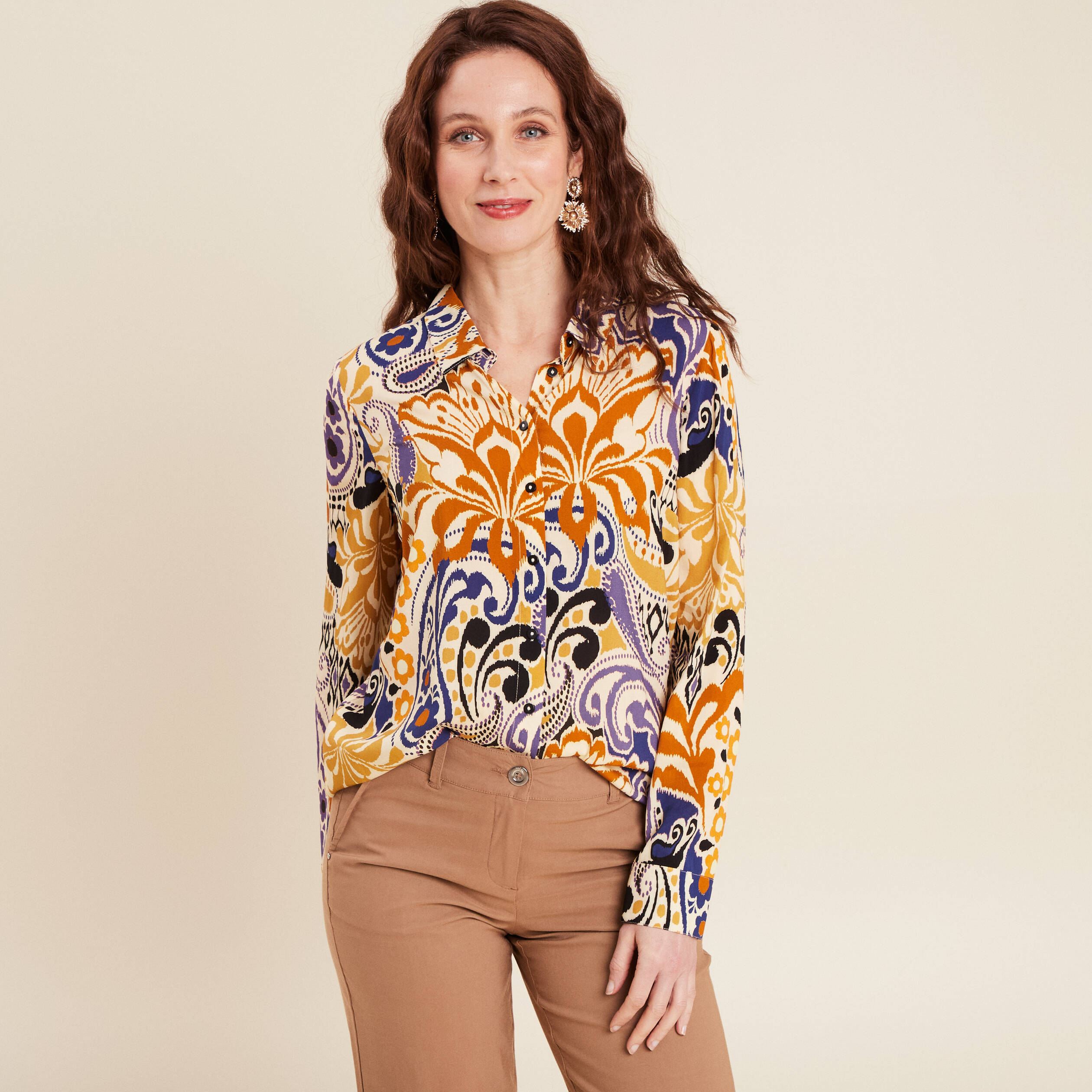 chemise manches longues bleu femme Chemise manches longues bleu femme