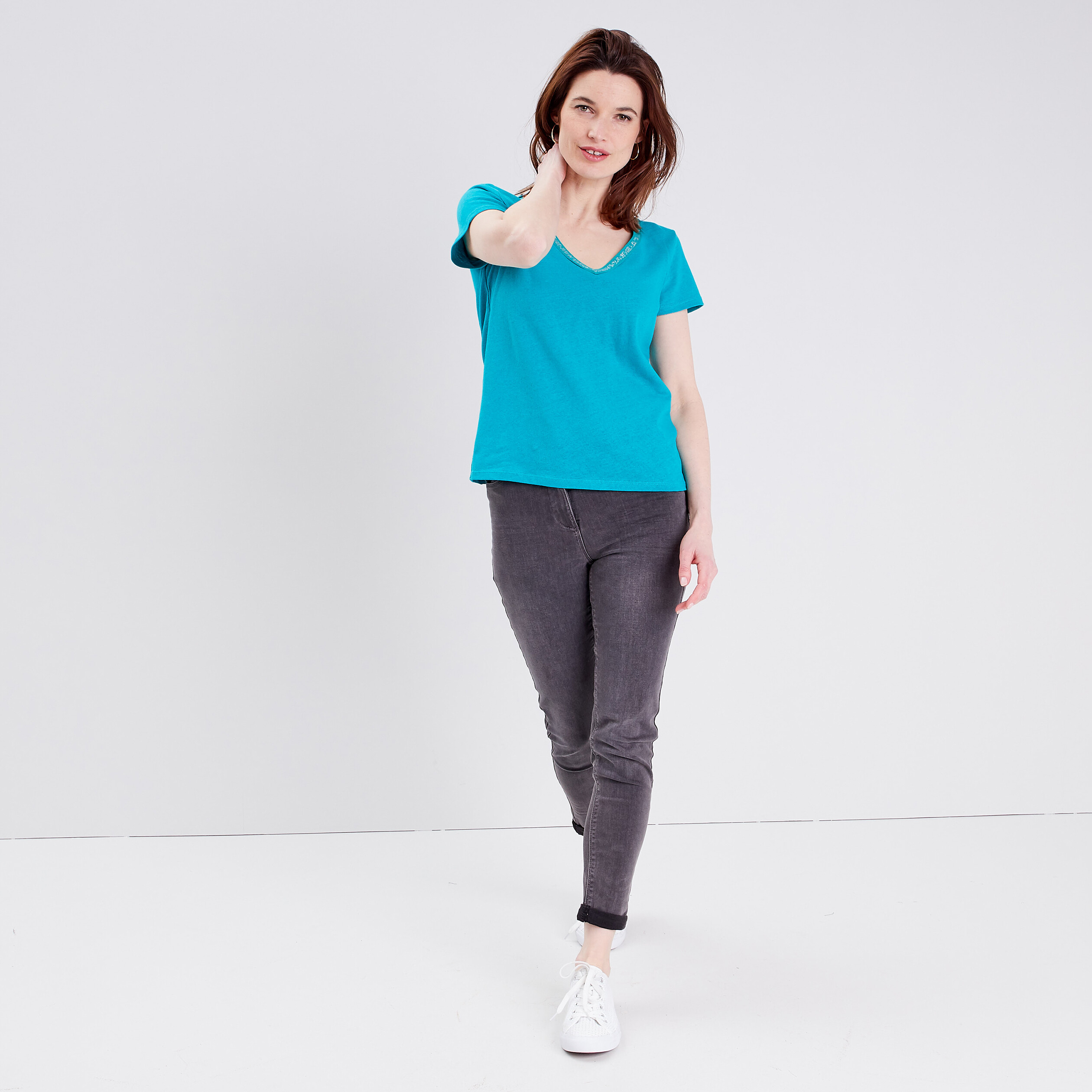 Tee shirt vert émeraude hotsell femme