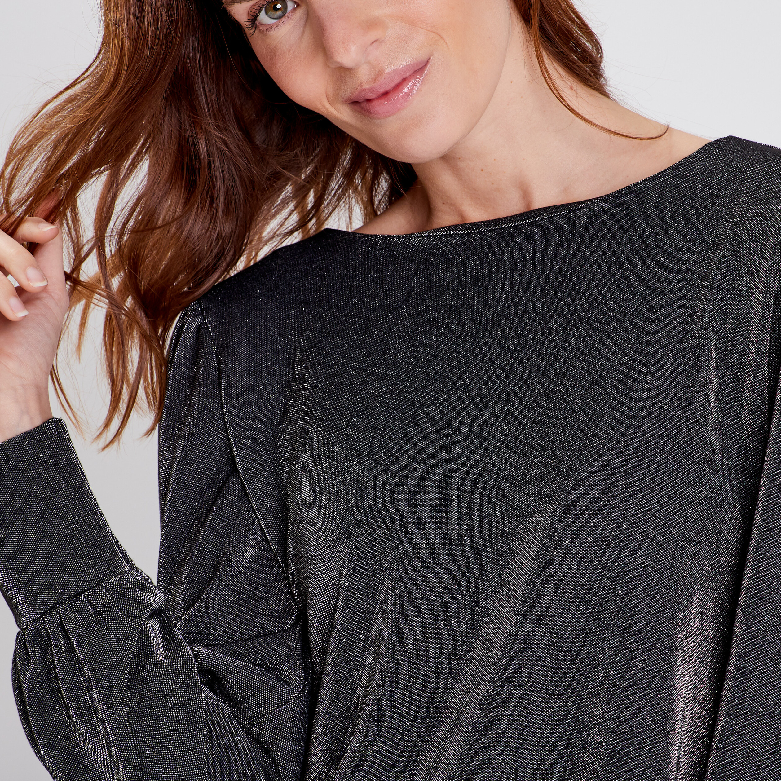 T-shirt manches longues noir femme