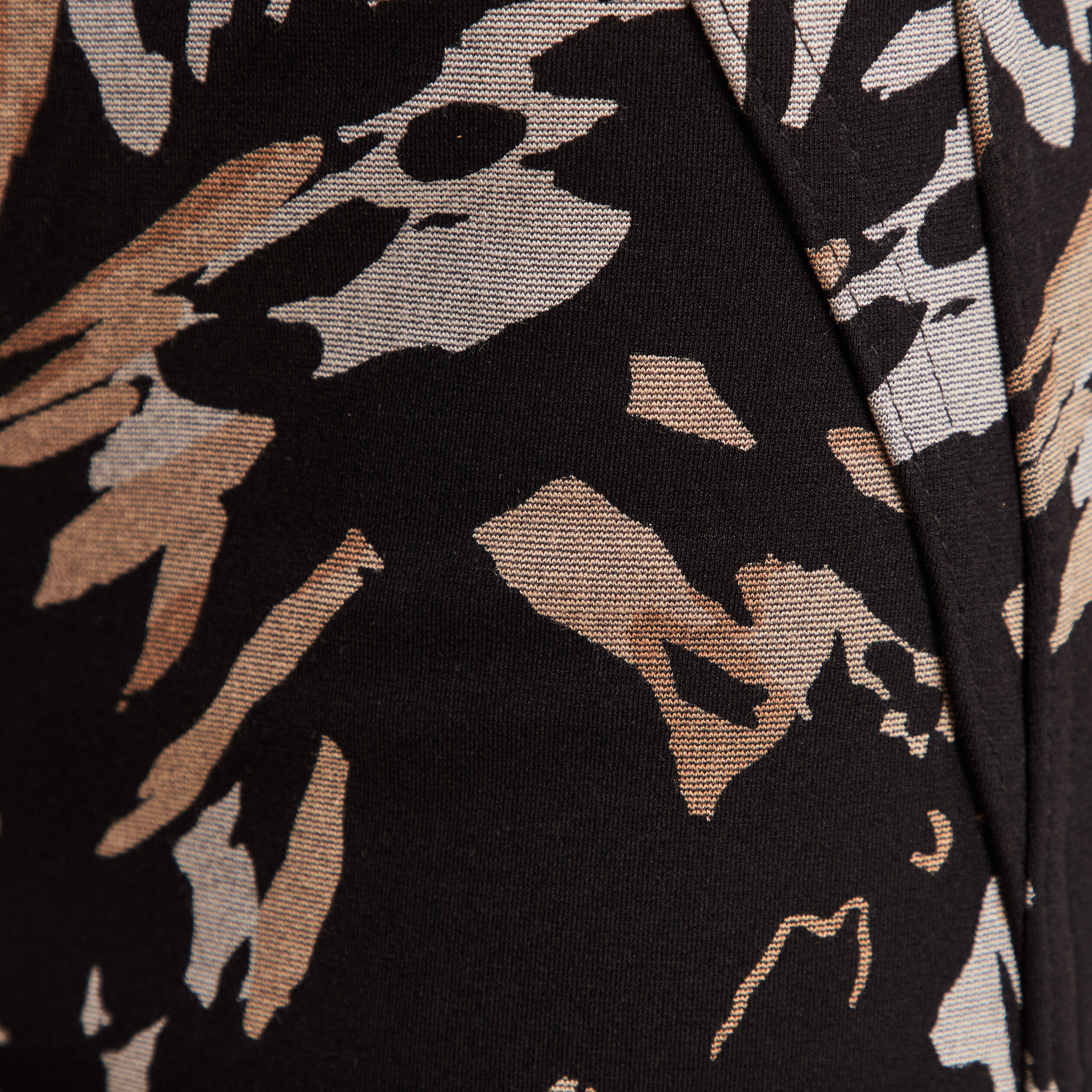 Pantalon droit réversible noir femme