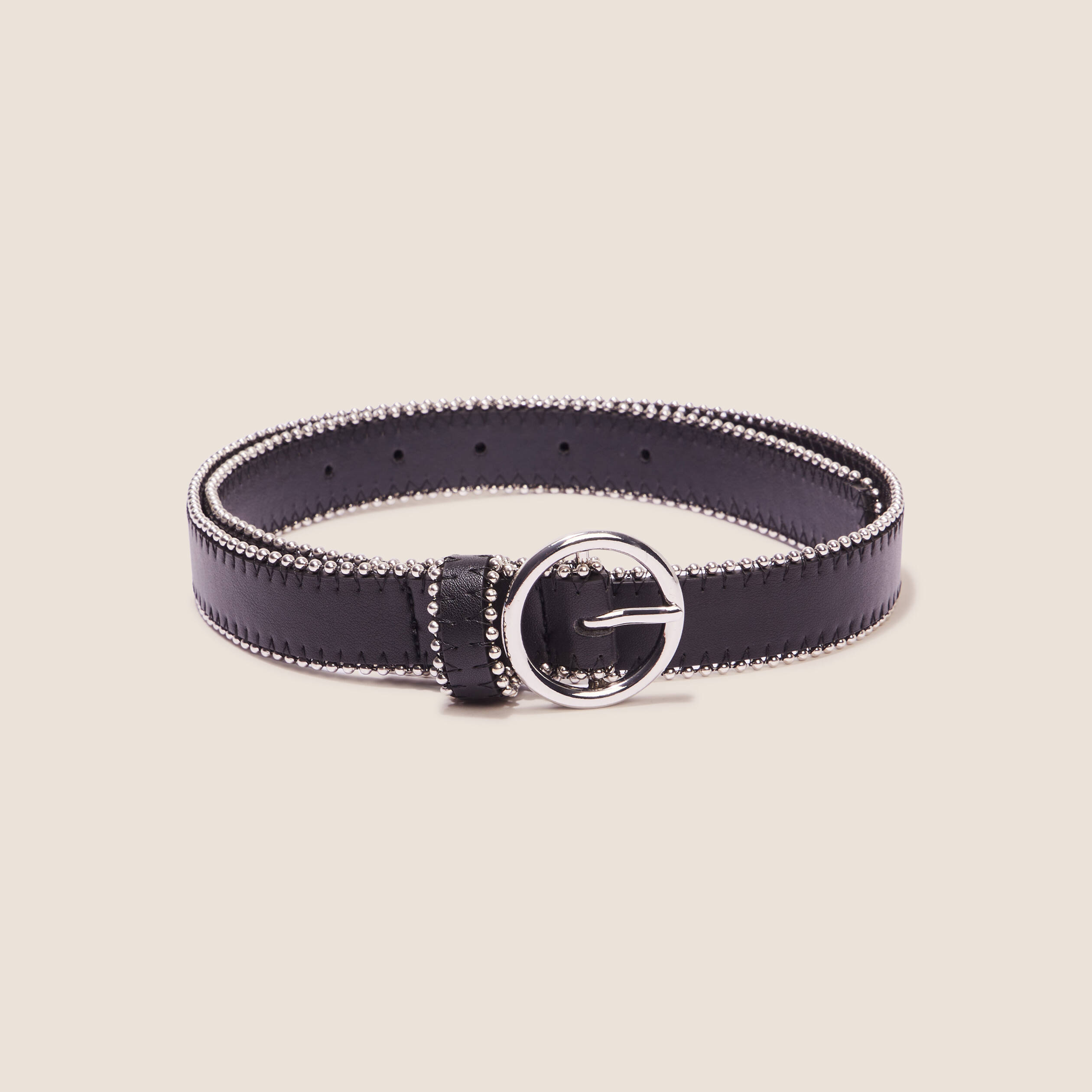 Ceinture chaînettes noir femme