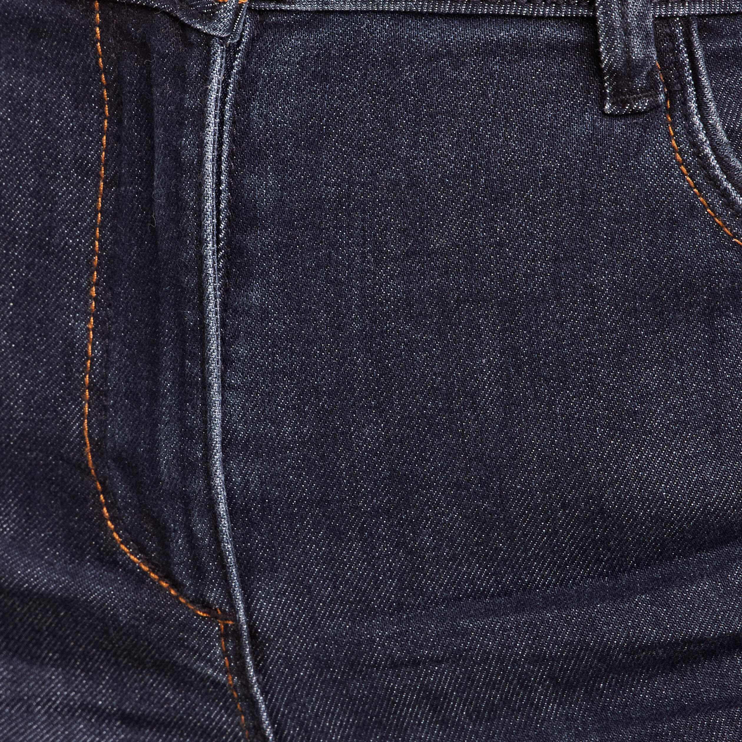 Jean coupe droite taille haute denim brut femme