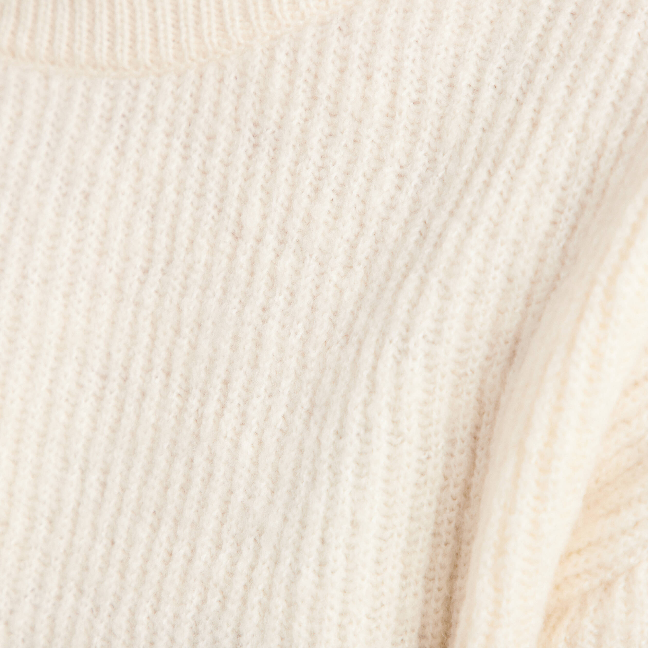 Pull manches longues ecru femme