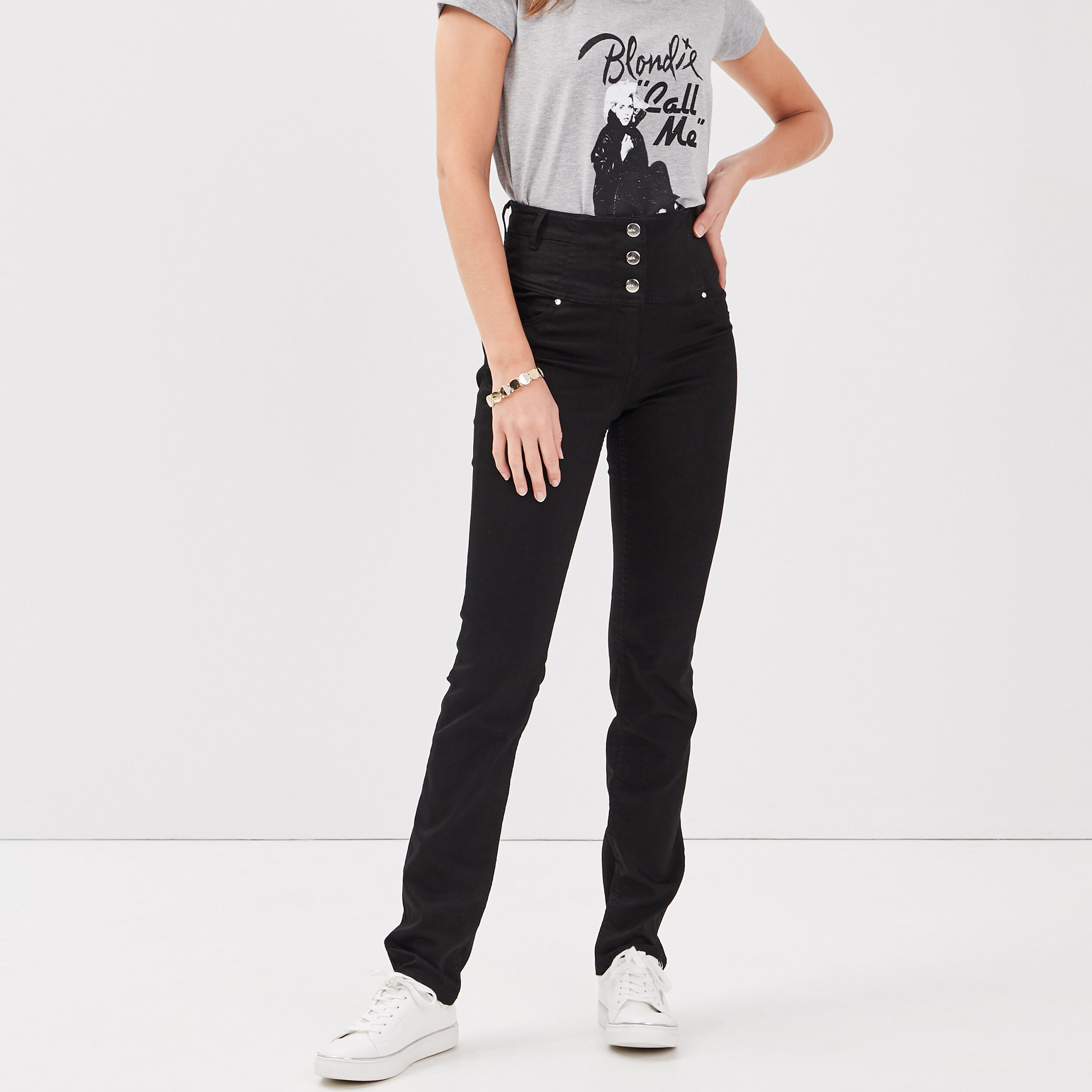 Pantalon magique Le gainant denim noir femme