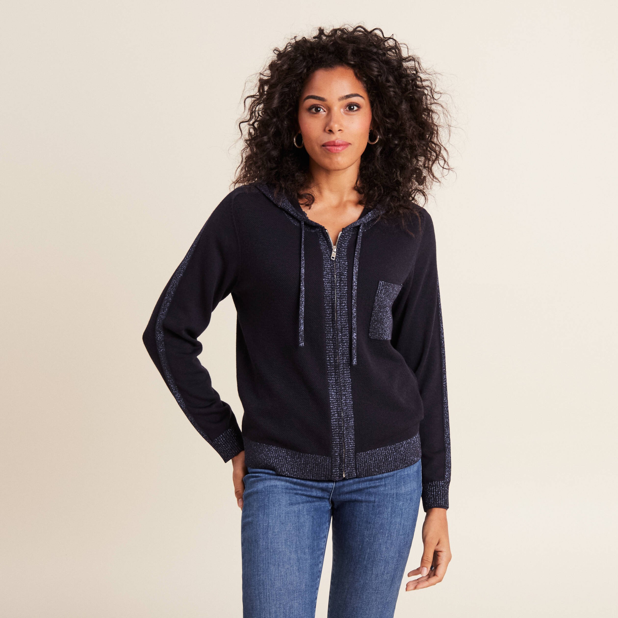 Gilet zippé femme deals