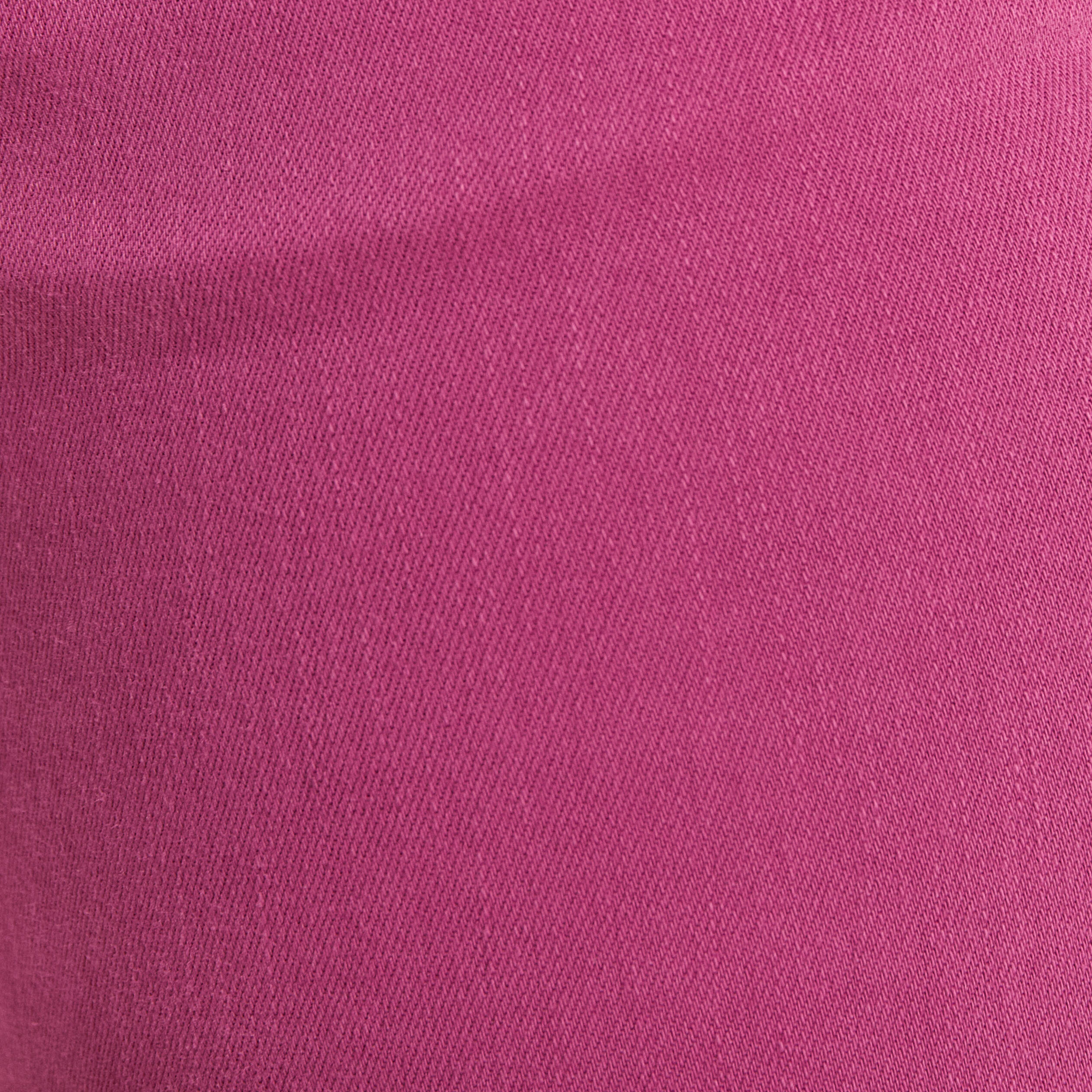 Jean magique ajusté taille standard rose framboise femme