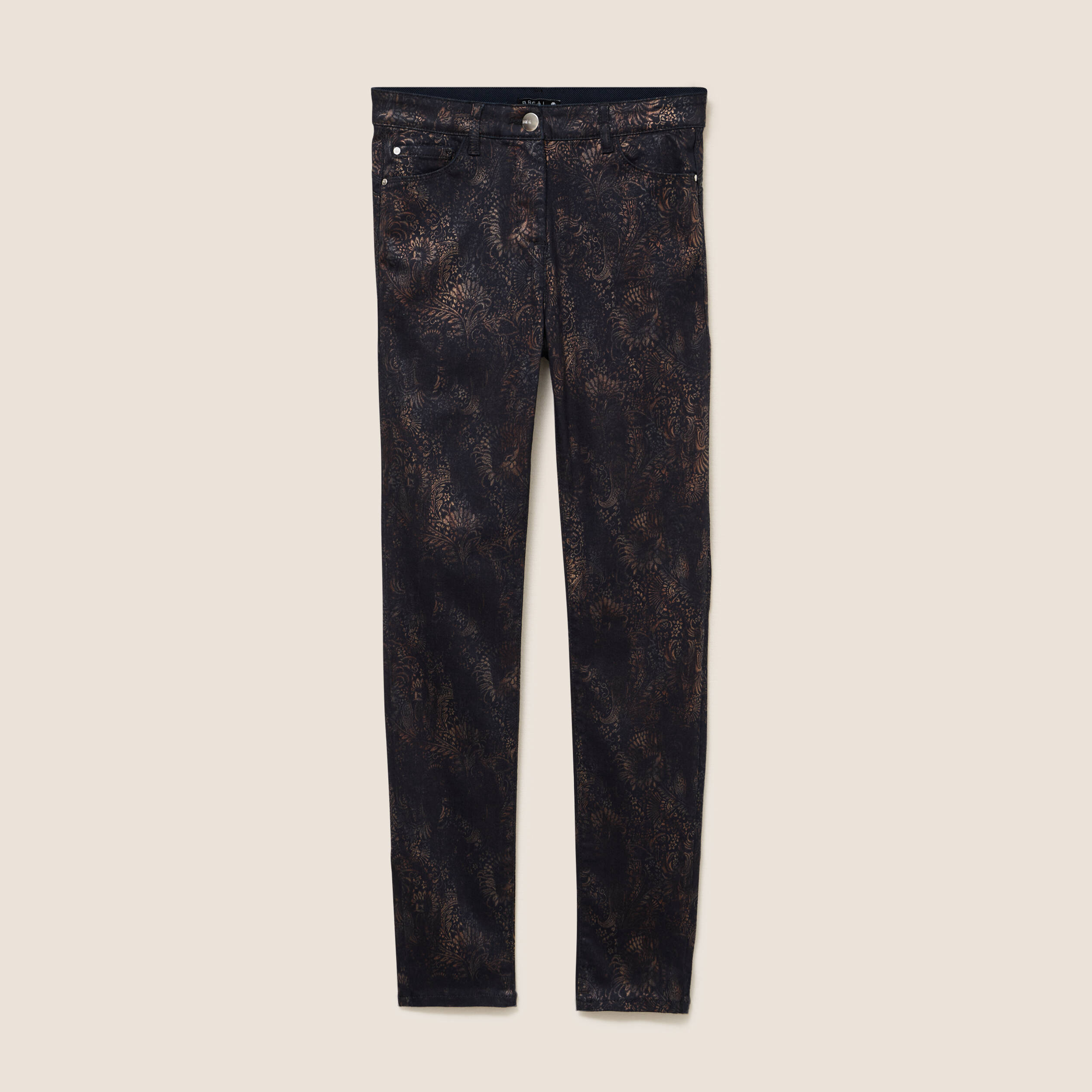 Pantalon magique L'Unique coupe ajust&eacute;e denim brut femme