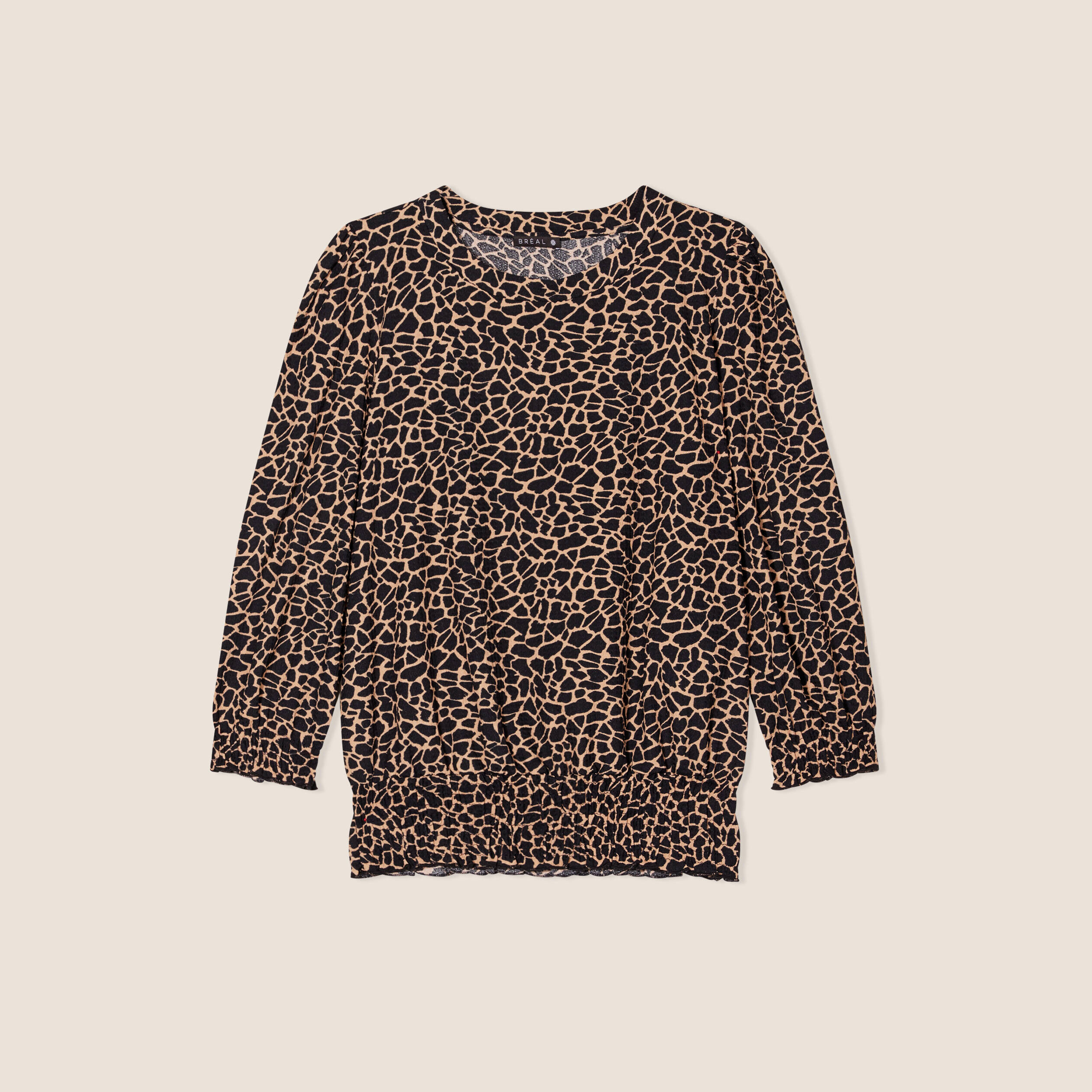 blouse manches 34 noir femme Blouse manches 3/4 noir femme