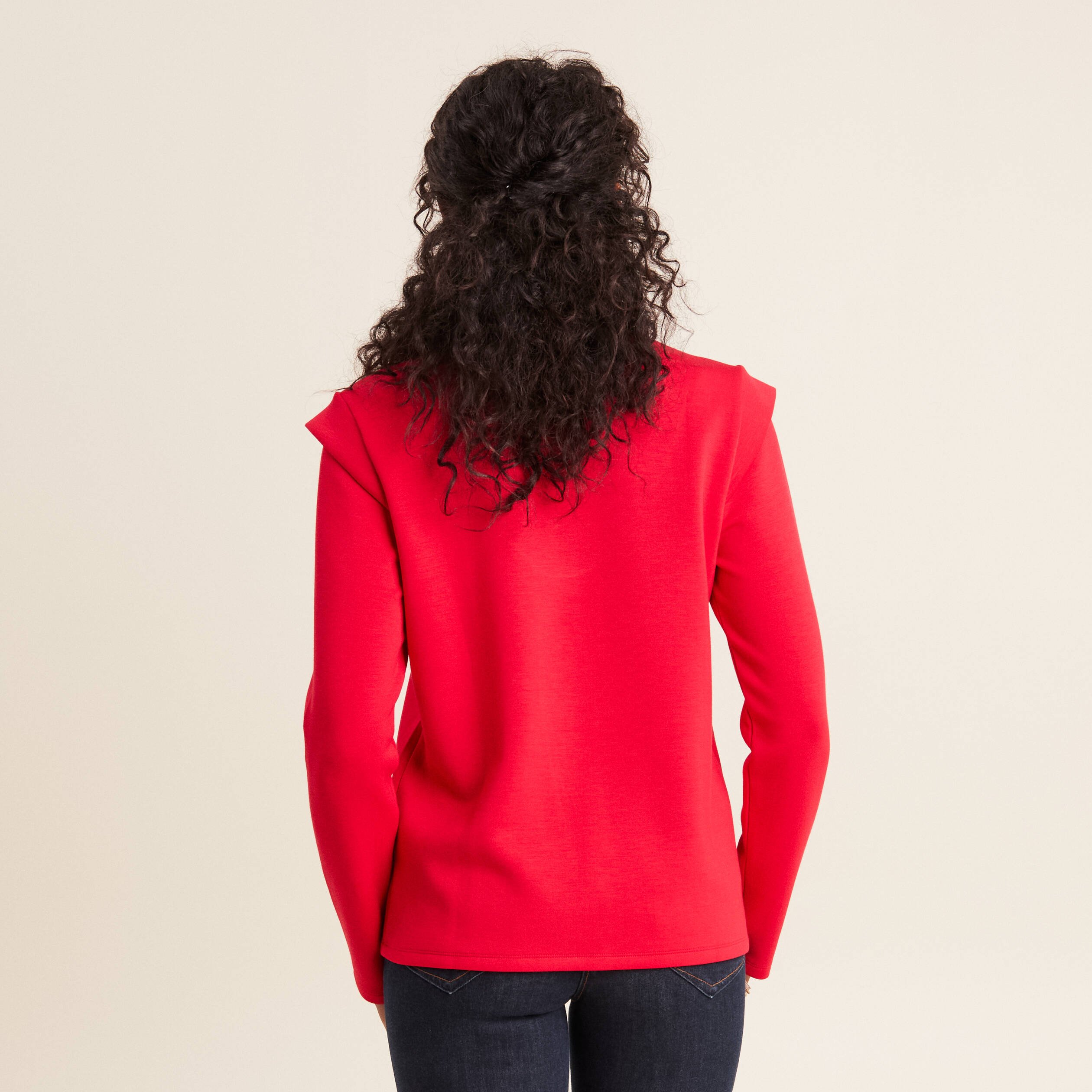 T-shirt manches longues rose cerise femme