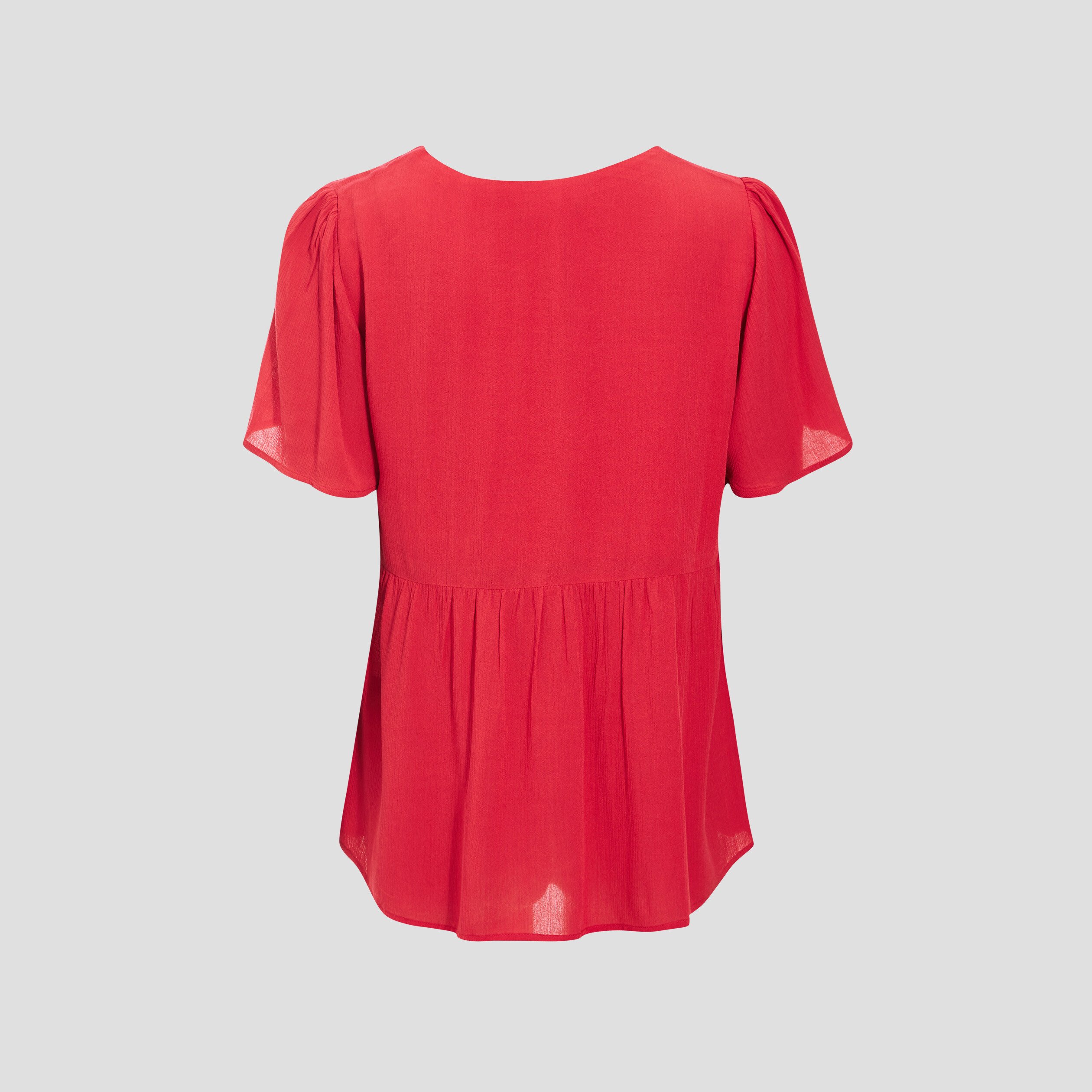 blouse manches courtes rose framboise femme Blouse manches courtes rose framboise femme