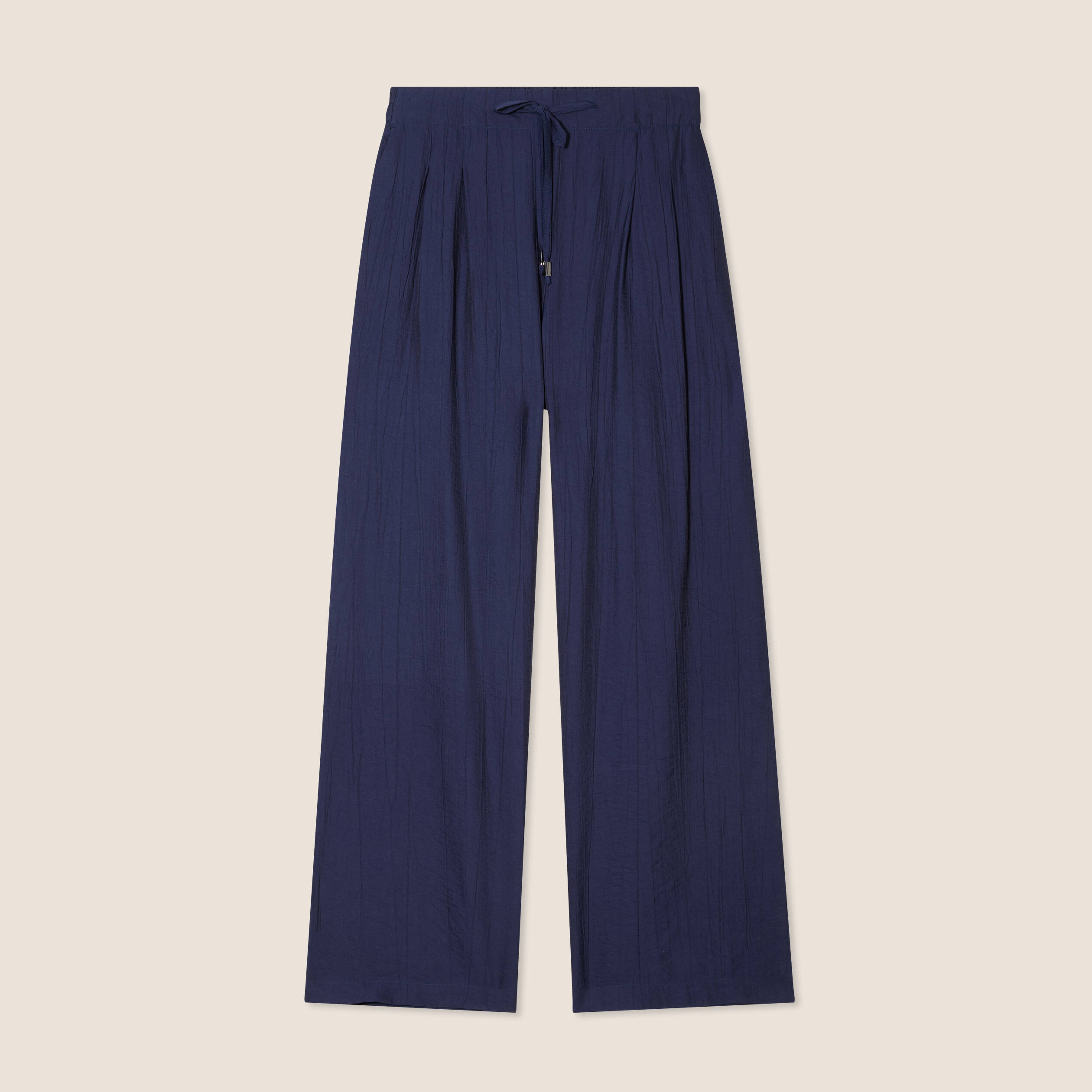 pantalon taille haute bleu marine femme Pantalon taille haute bleu marine femme