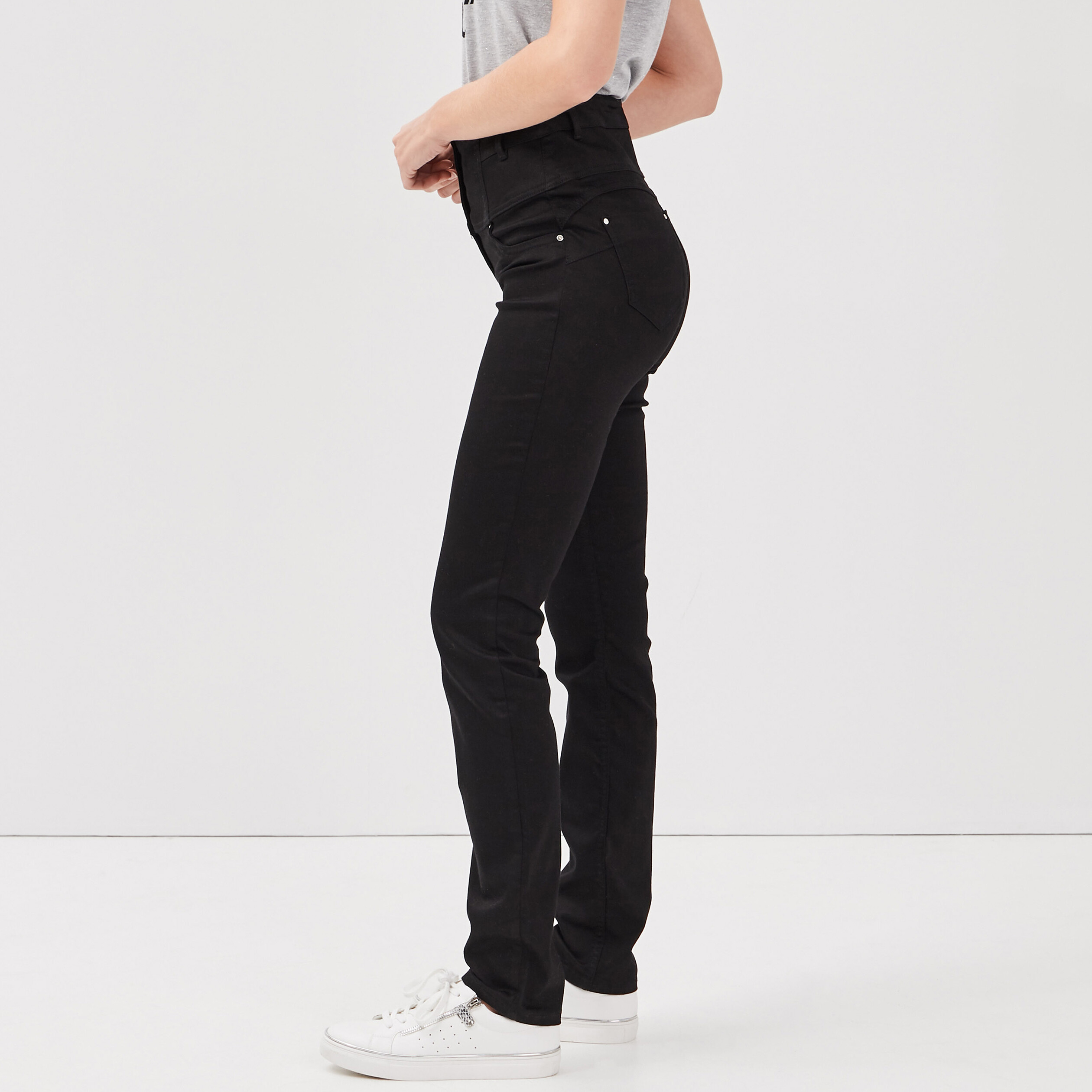 Pantalon magique Le gainant denim noir femme