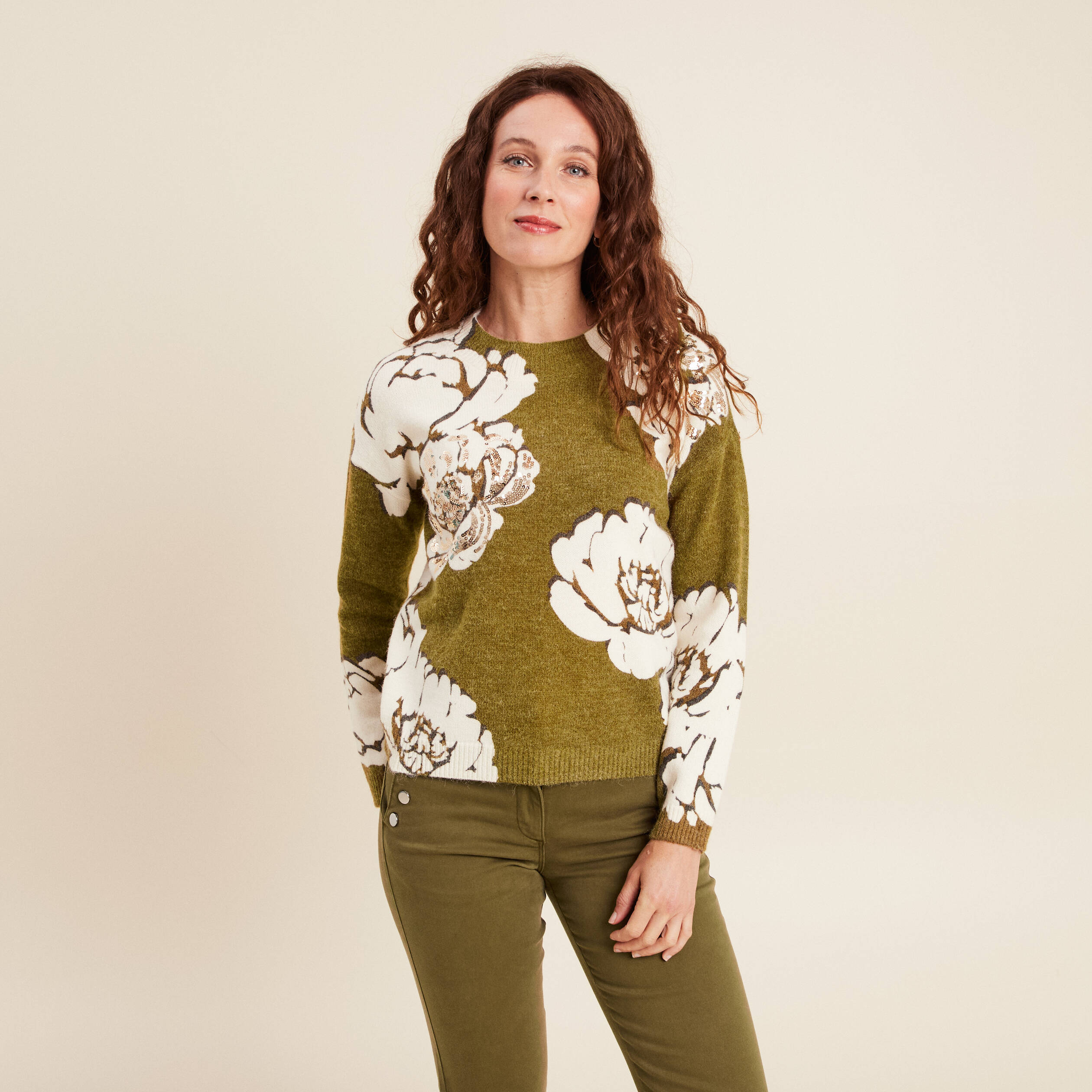 Tunique Ample Col Rond Pull Femme Manches Longues Léger - Col Rond, Coupe Ample, Idéal Automne/hiver - Enmain