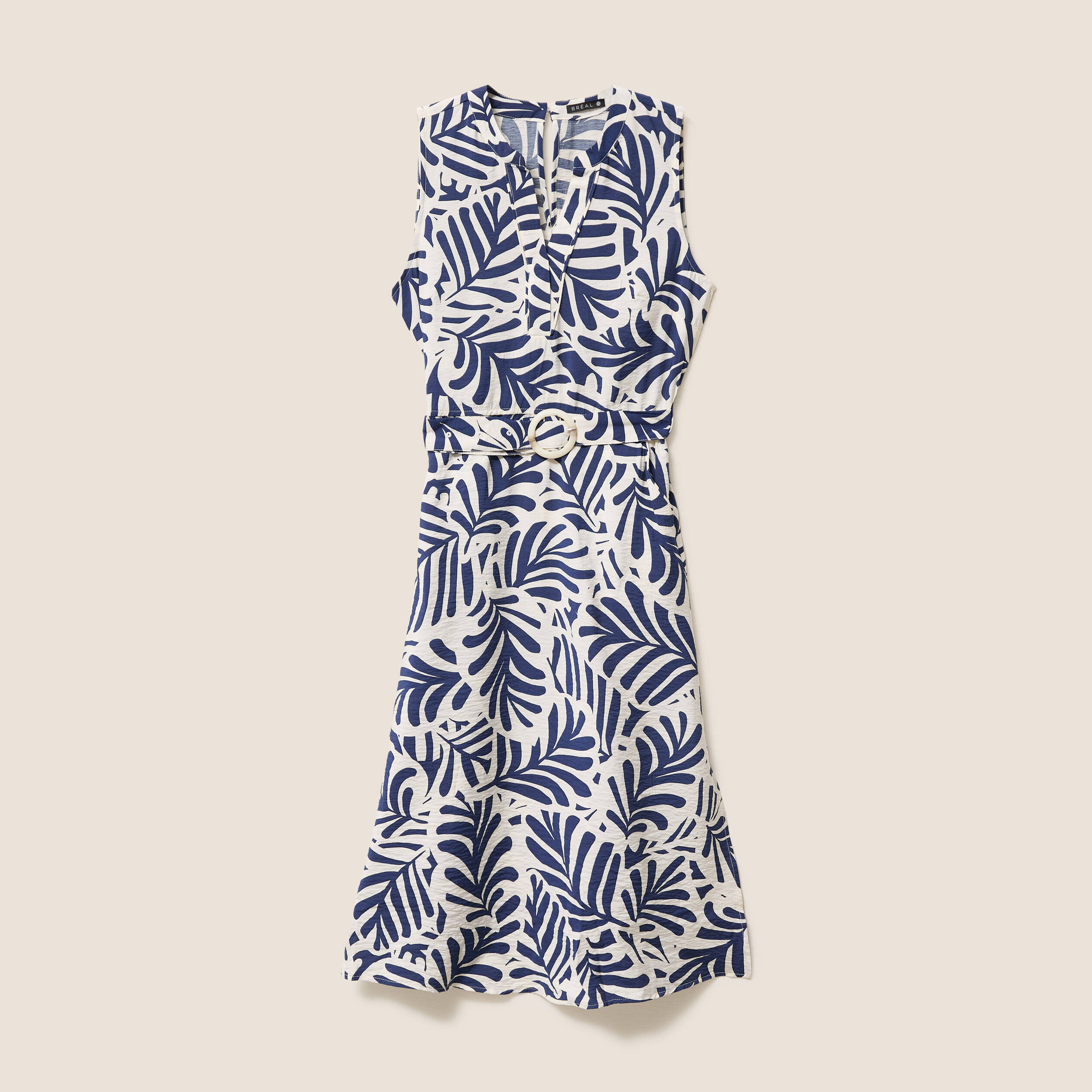 Robe Mini Patrice Bréal – Blanche – Manches Longues – Poches – Taille XL – Occasion