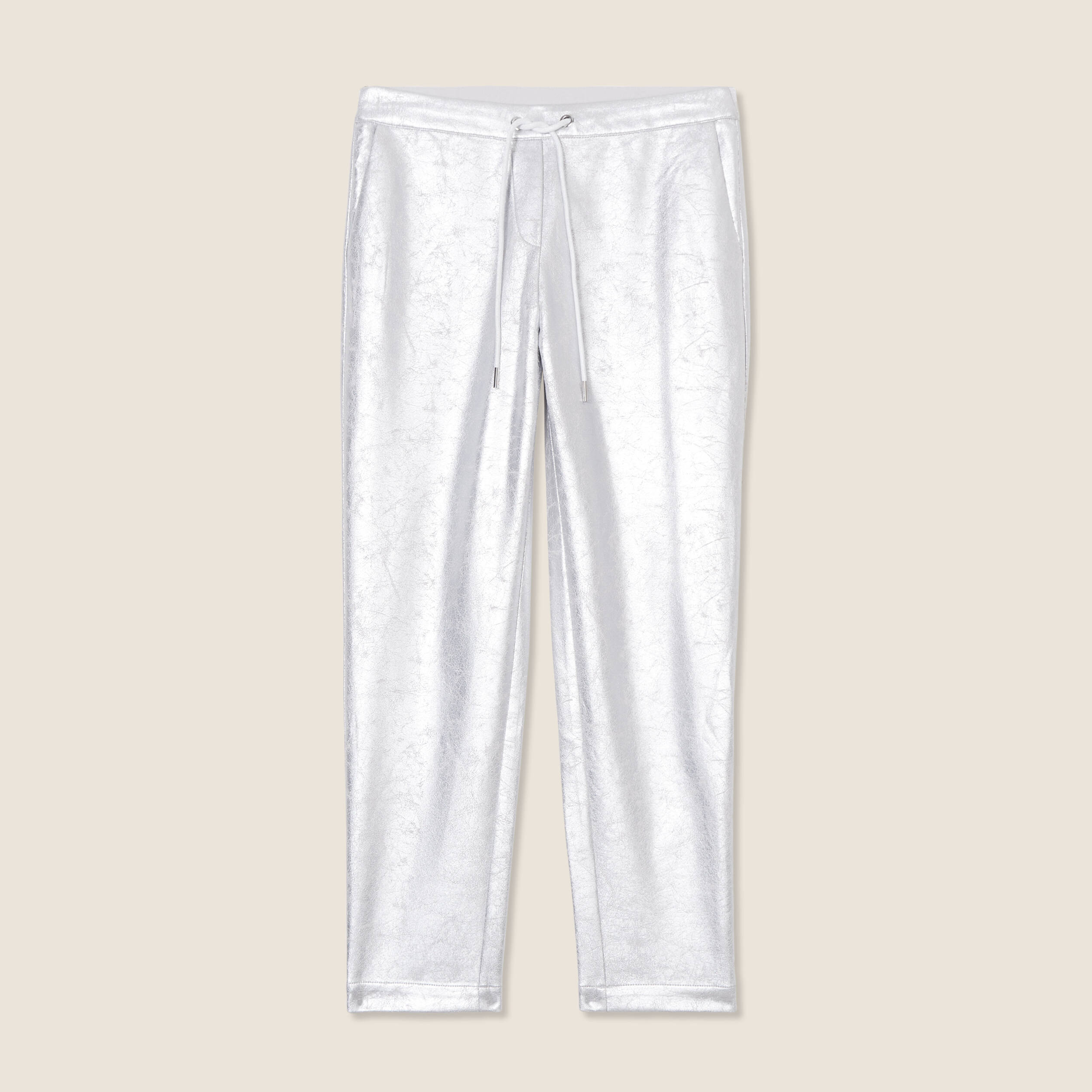 Pantalon jogging argenté femme deals