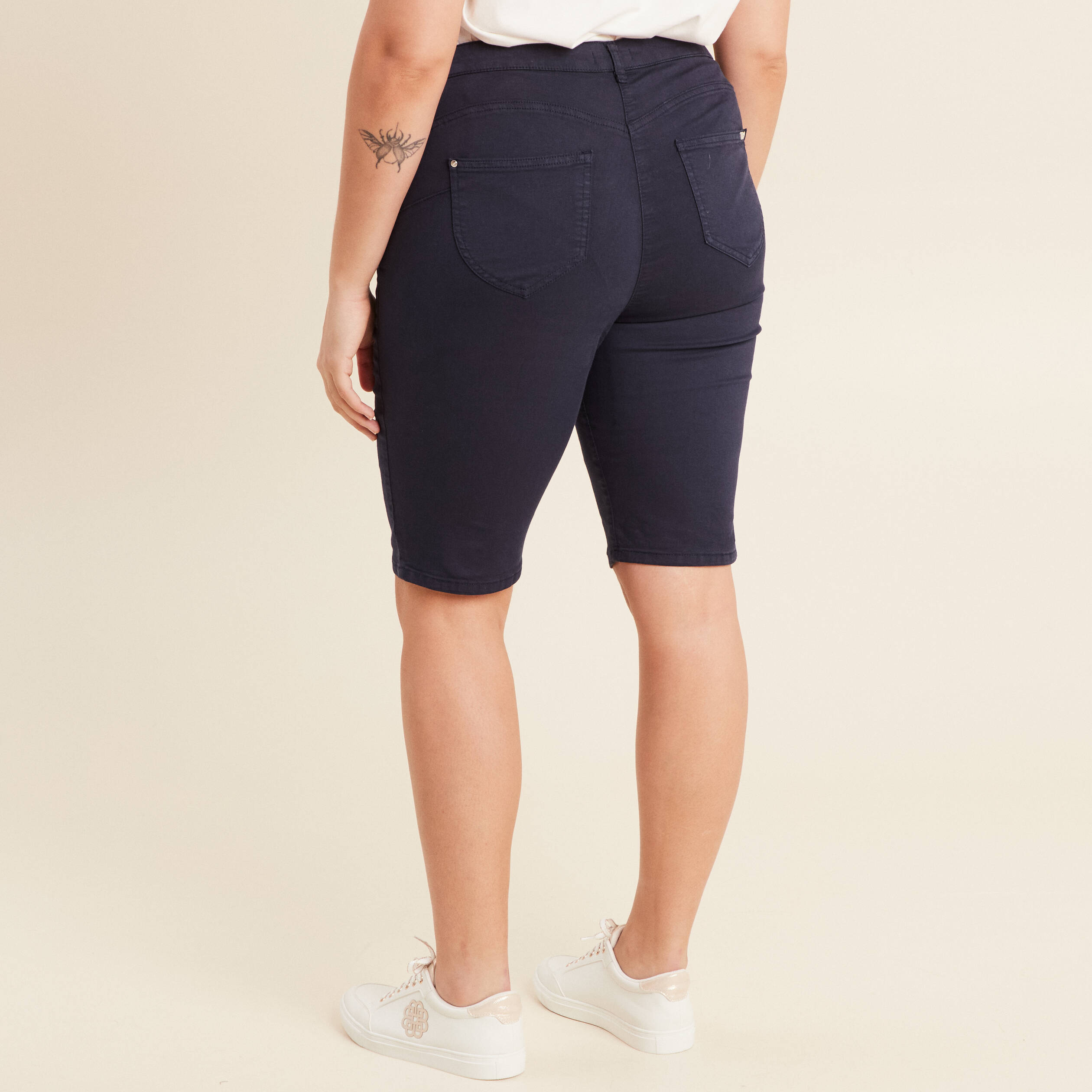 Bermuda magique Le L&eacute;ger bleu marine femme