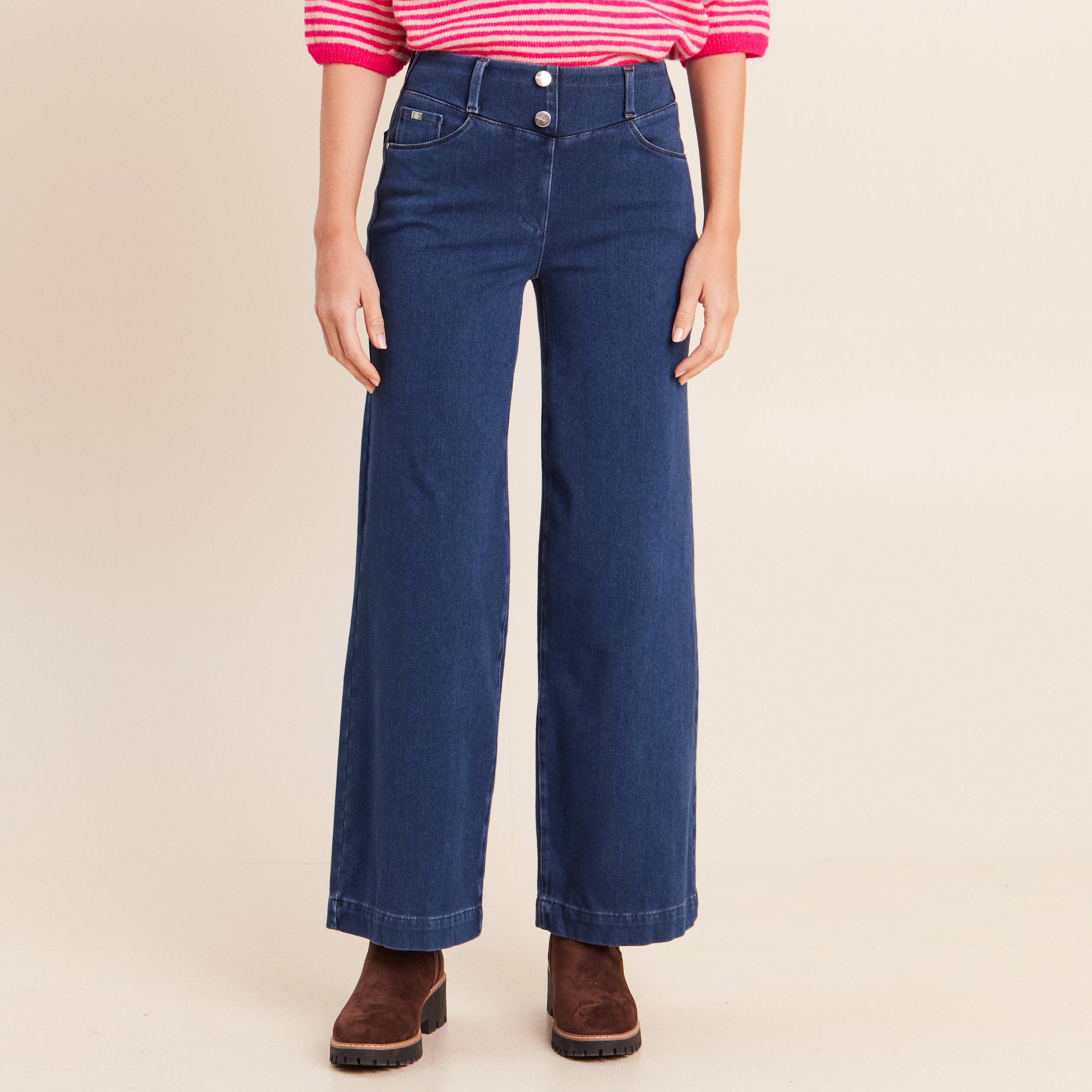Pantalon Magique L'Enfilable denim stone femme