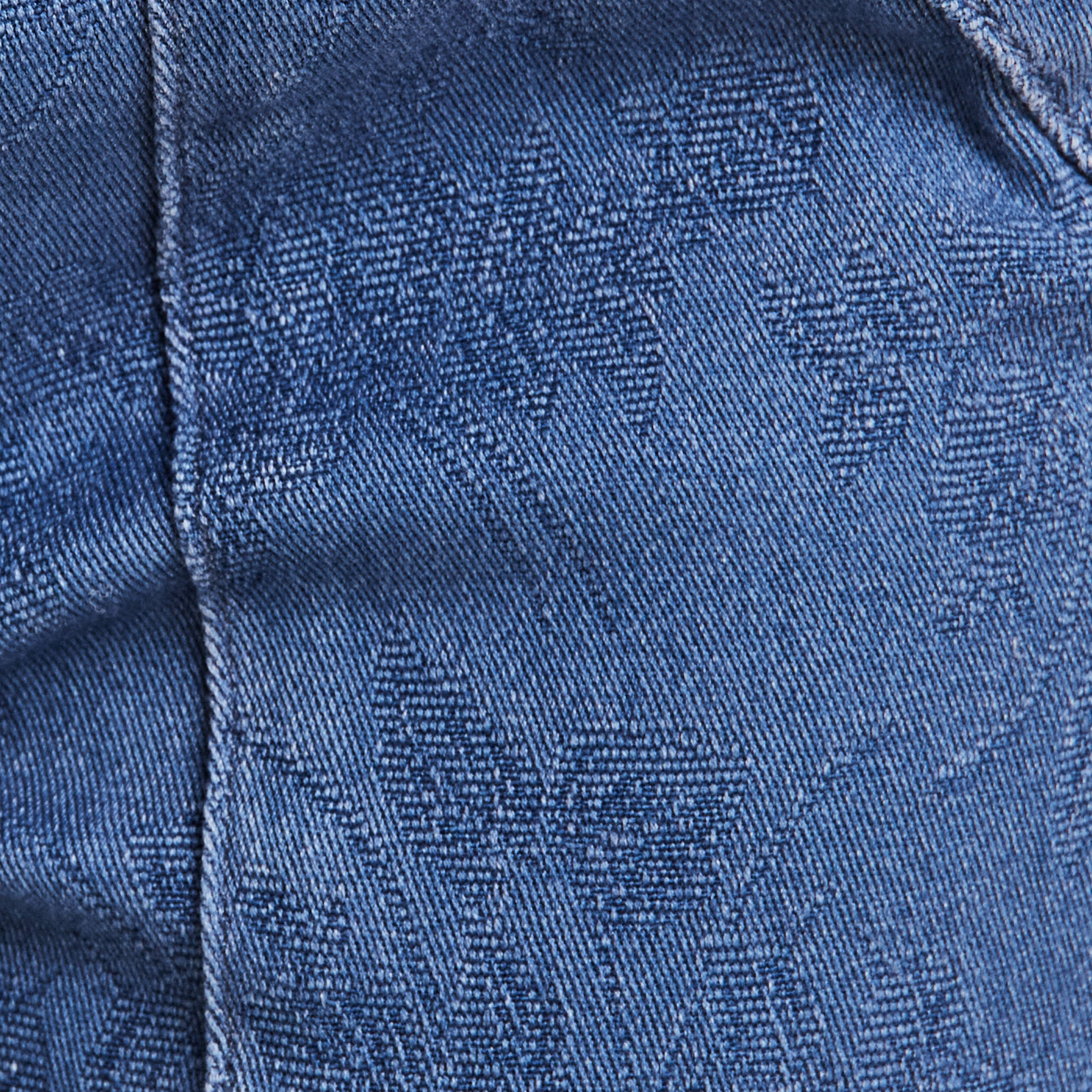 Jean carotte taille &eacute;lastiqu&eacute;e bleu ciel femme