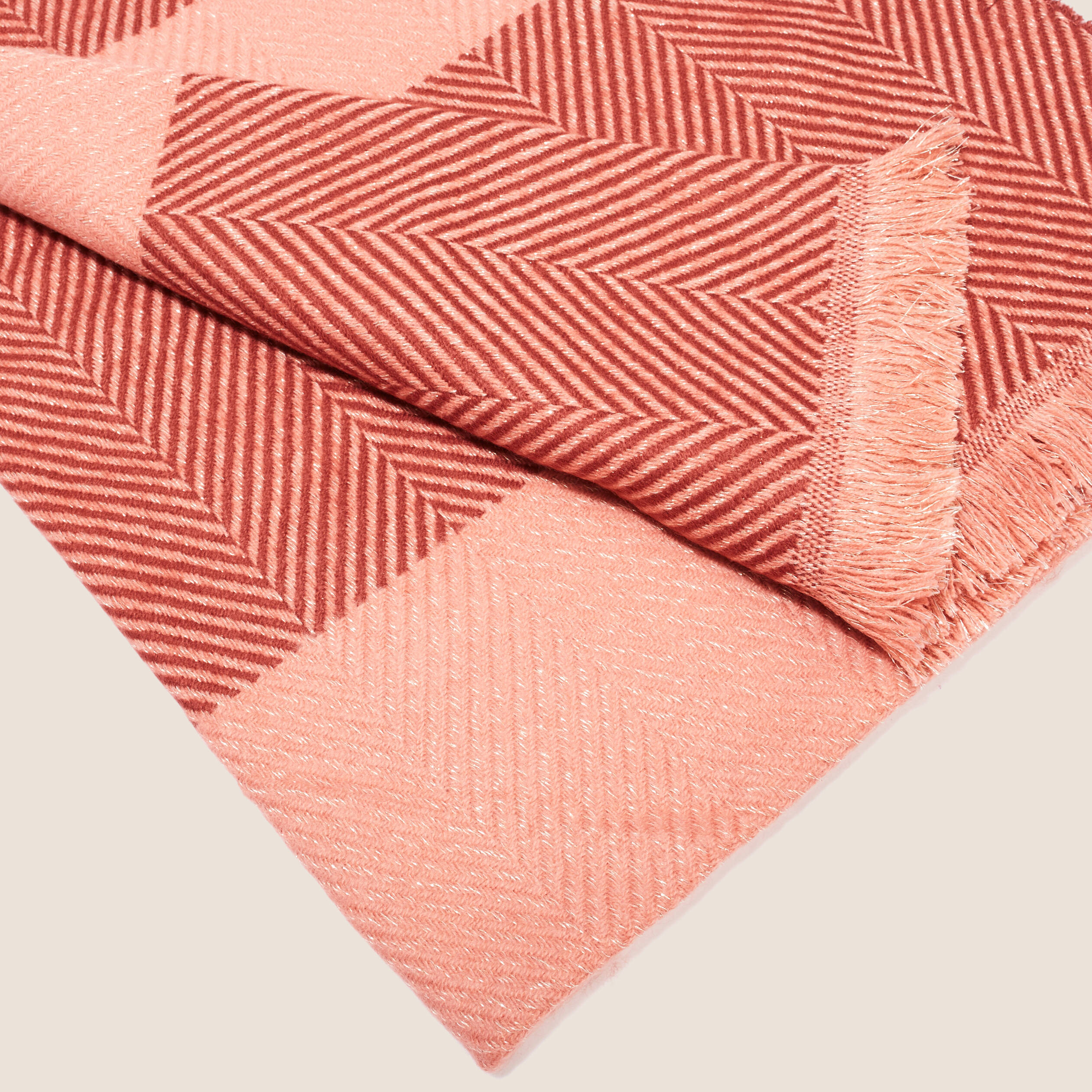 Écharpe vieux rose femme