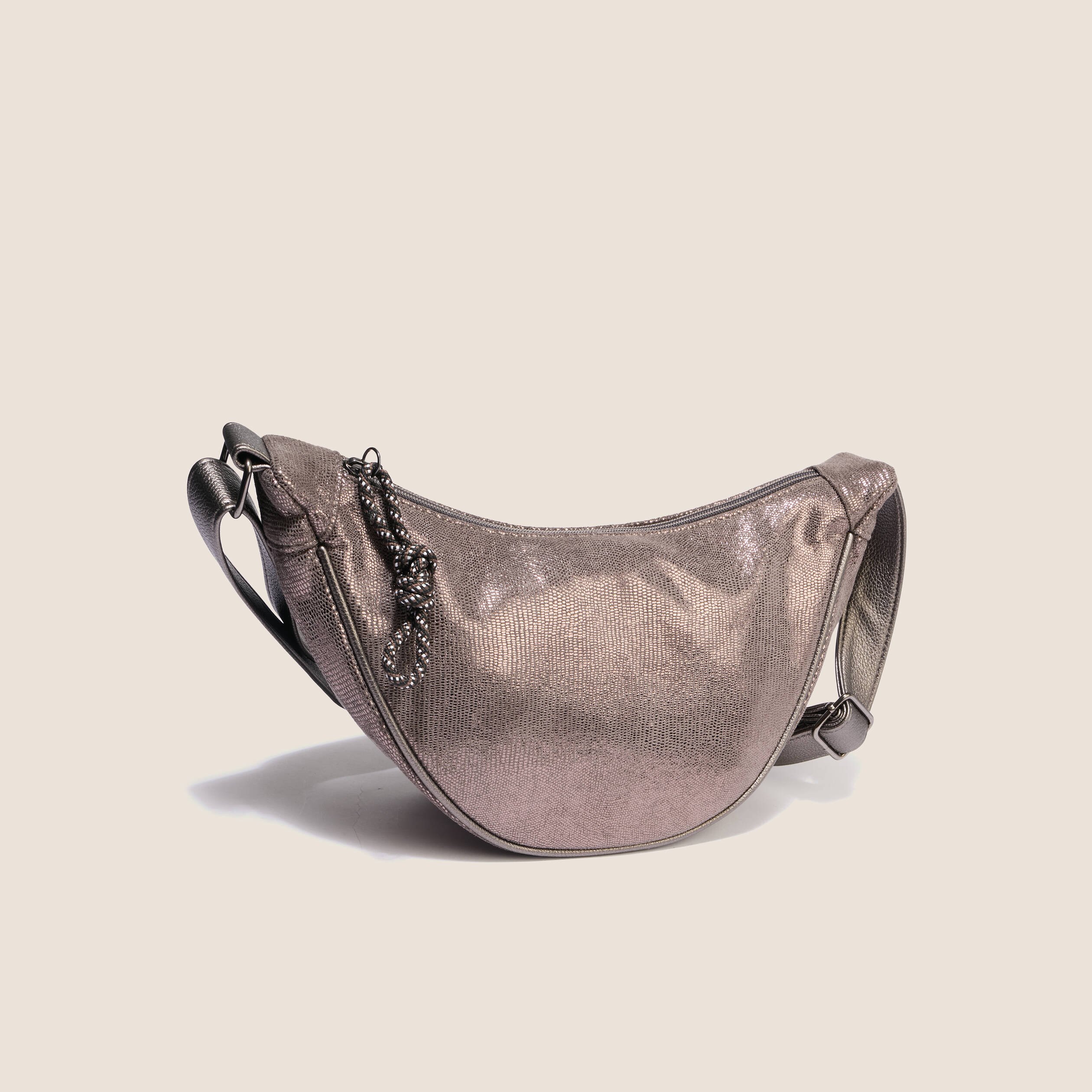 Sac irisé en bandoulière doublé couleur argent femme Bréal