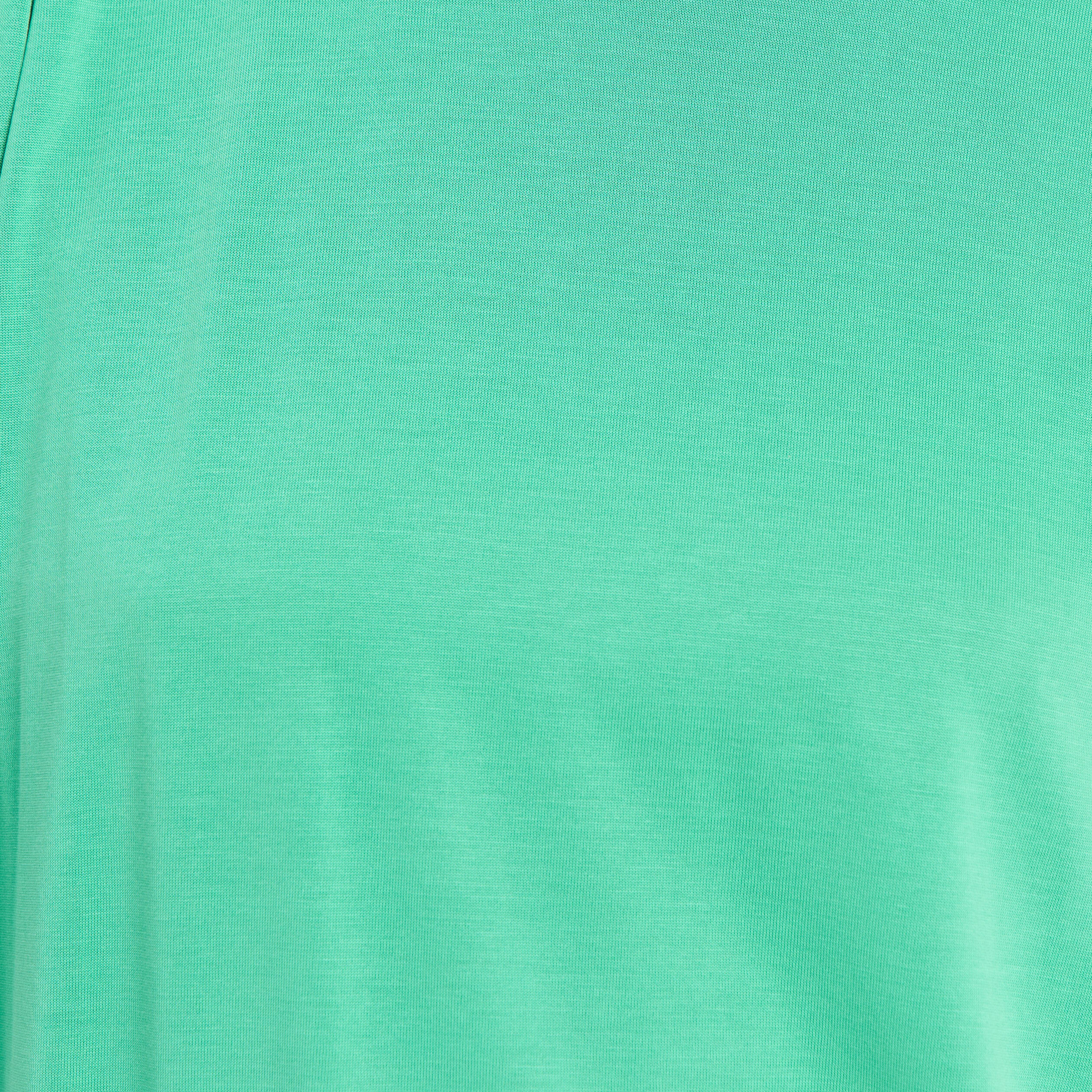 T-shirt droit col rond manches courtes vert menthe femme