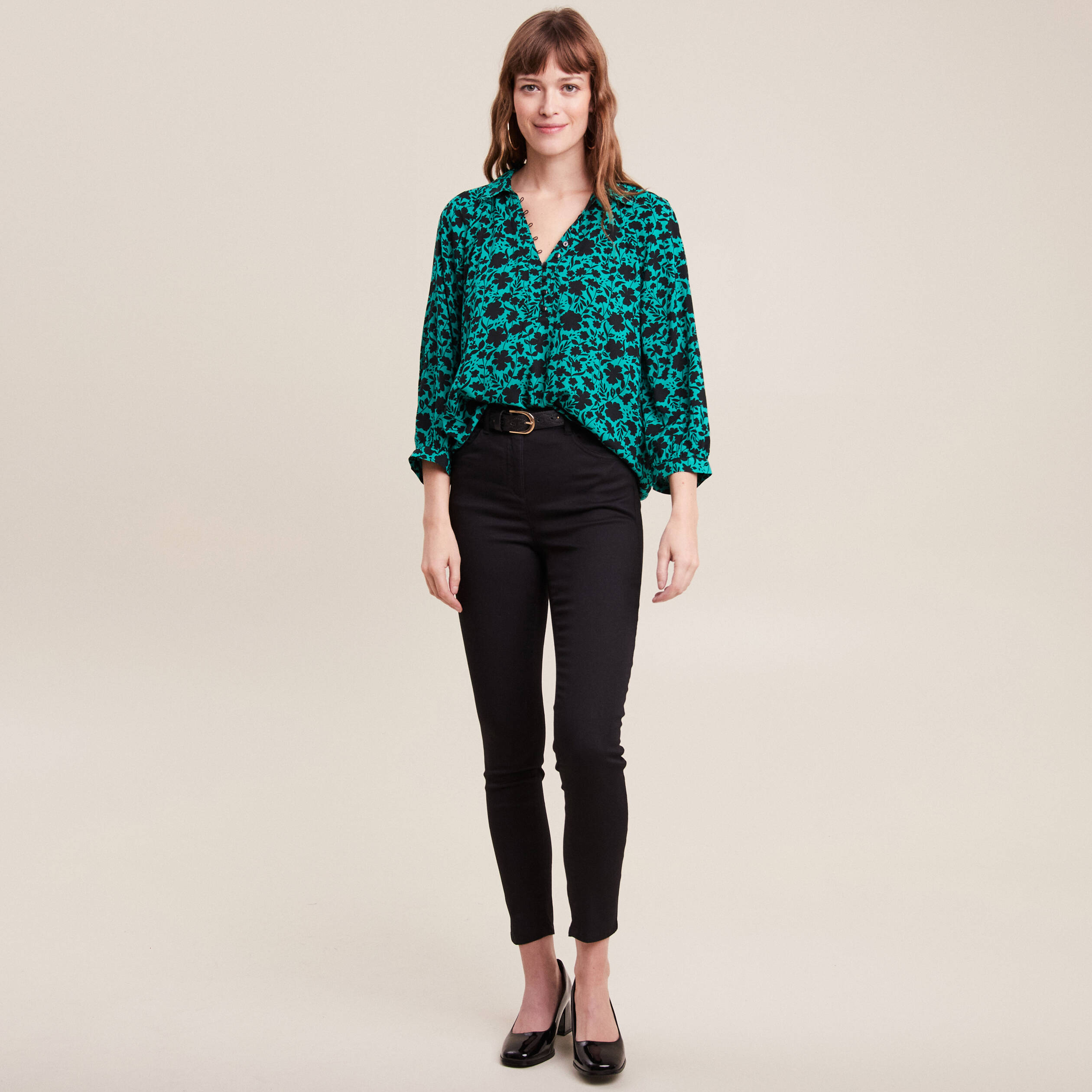 Pantalon magique Le L&eacute;ger coupe ajust&eacute;e noir femme