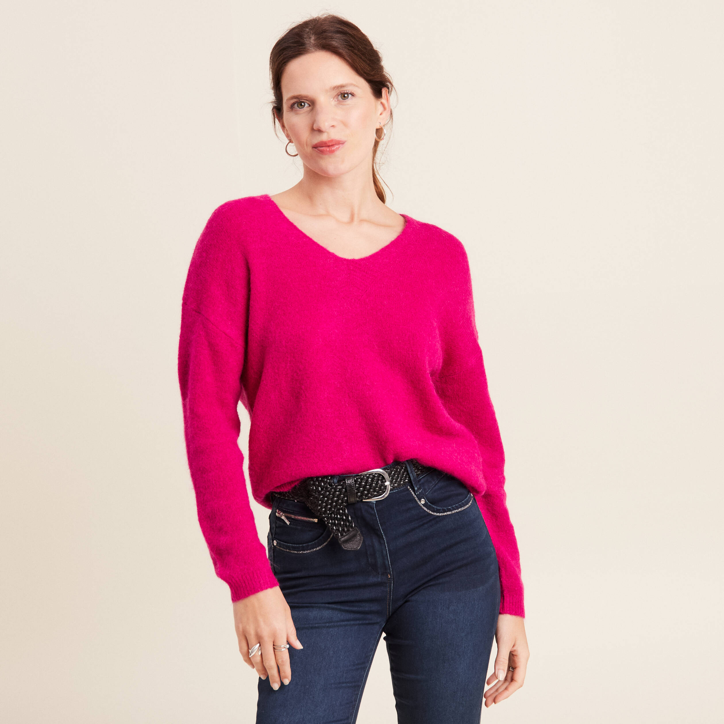 Rose Fluo Pull Fushia Zara PULL ZARA TAILLE S/M Rose Fluo EUR 19