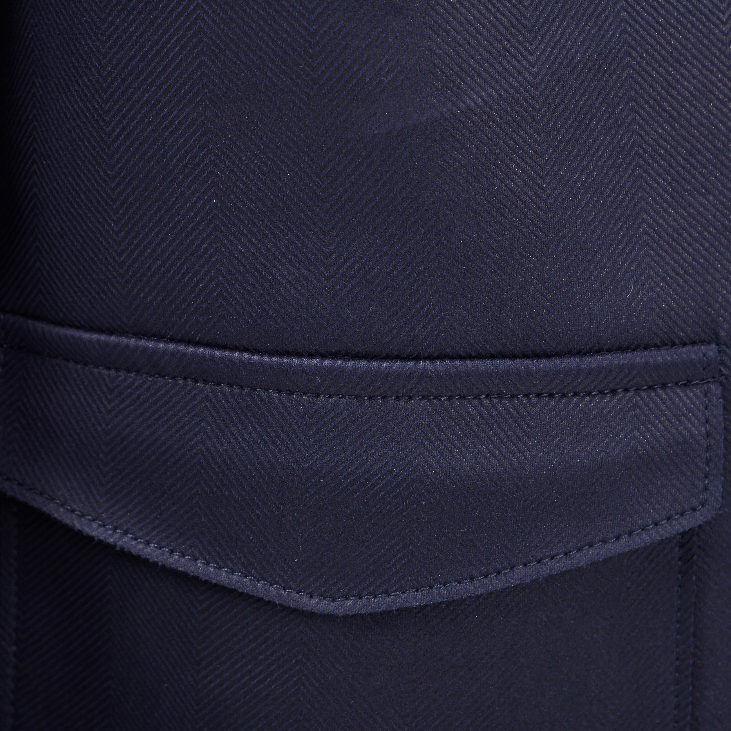 Manteau droit boutonné bleu foncé femme