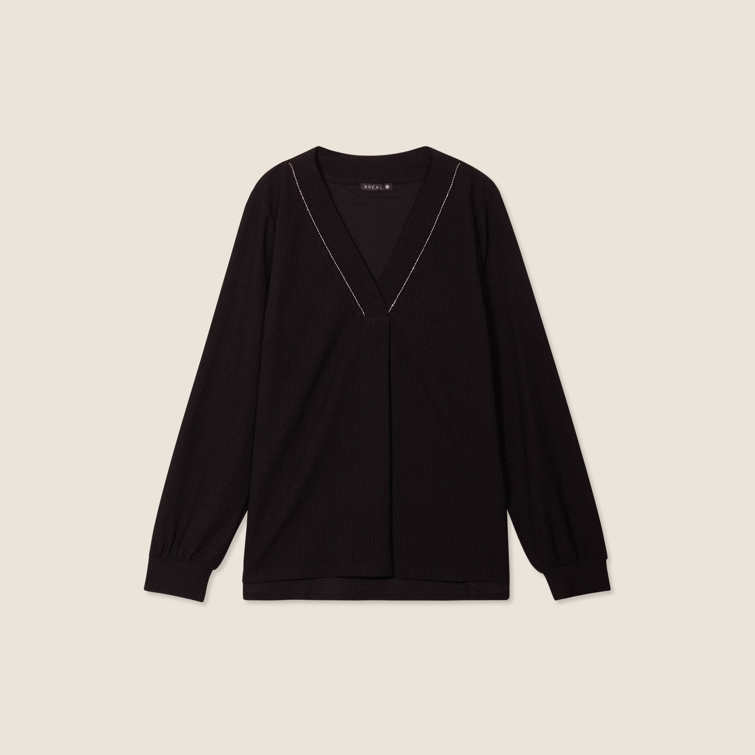 T-shirt manches longues noir femme