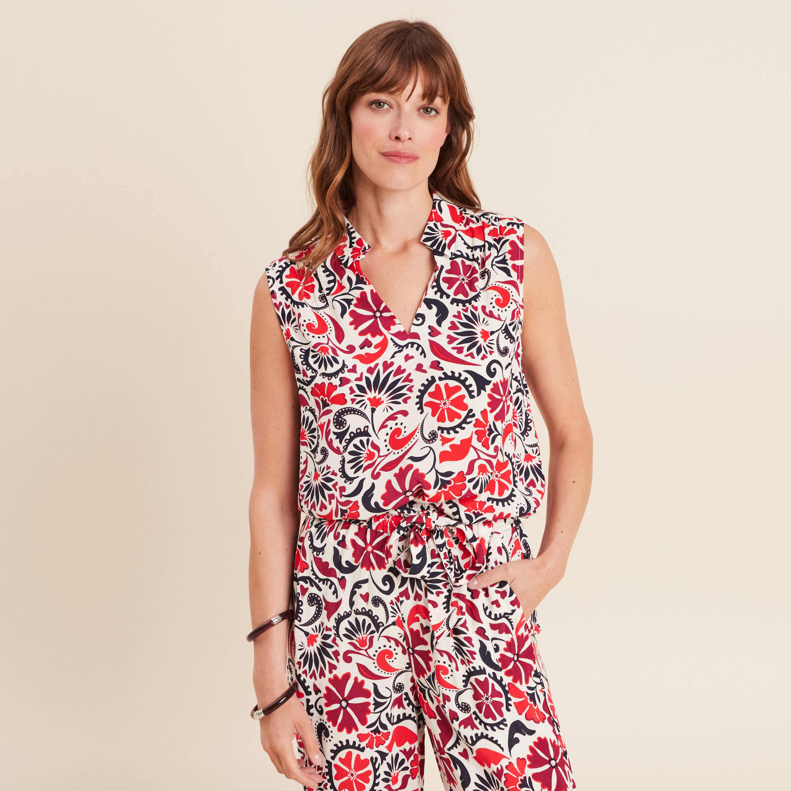 blouse sans manches blanc femme Blouse sans manches blanc femme