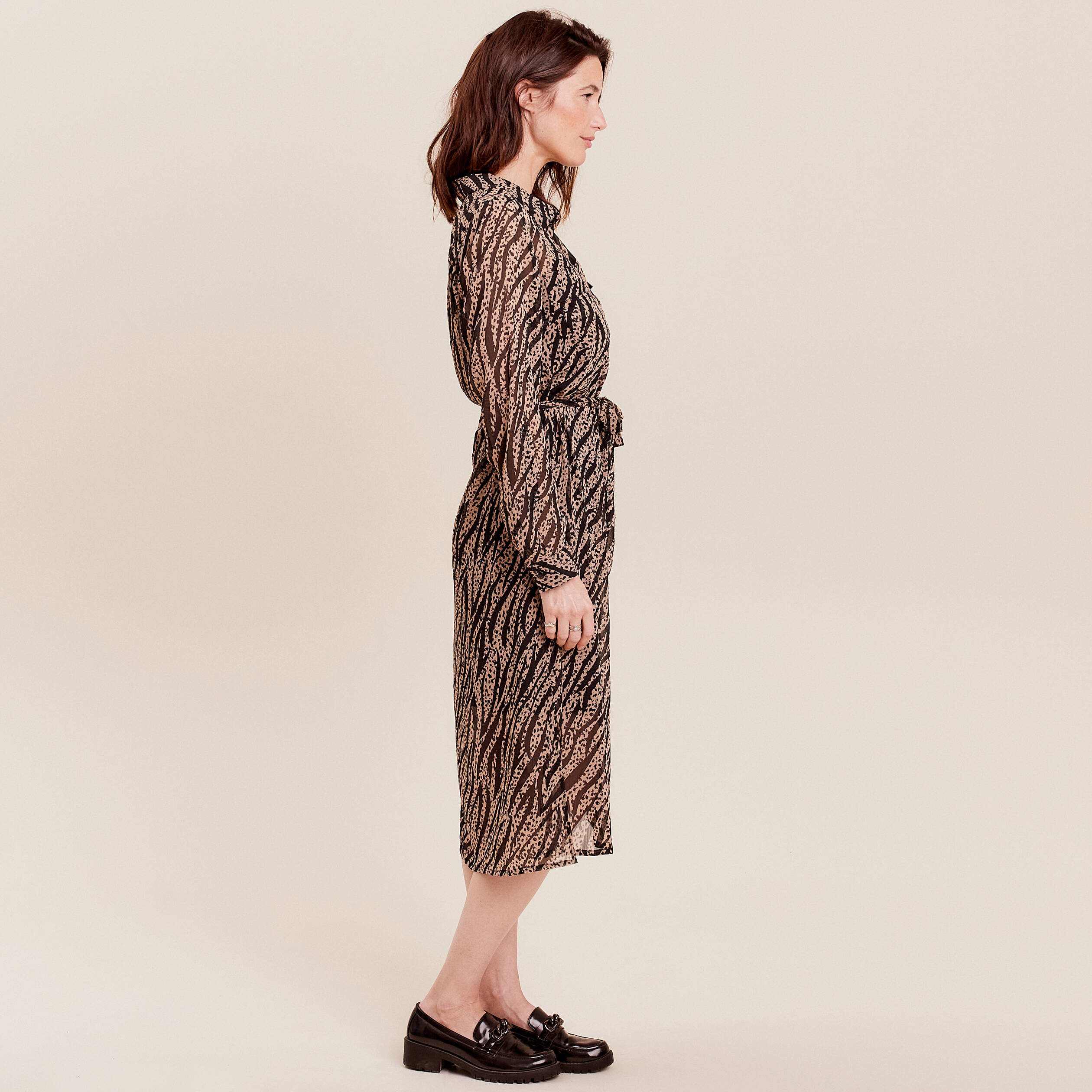 Robe midi online fluide femme
